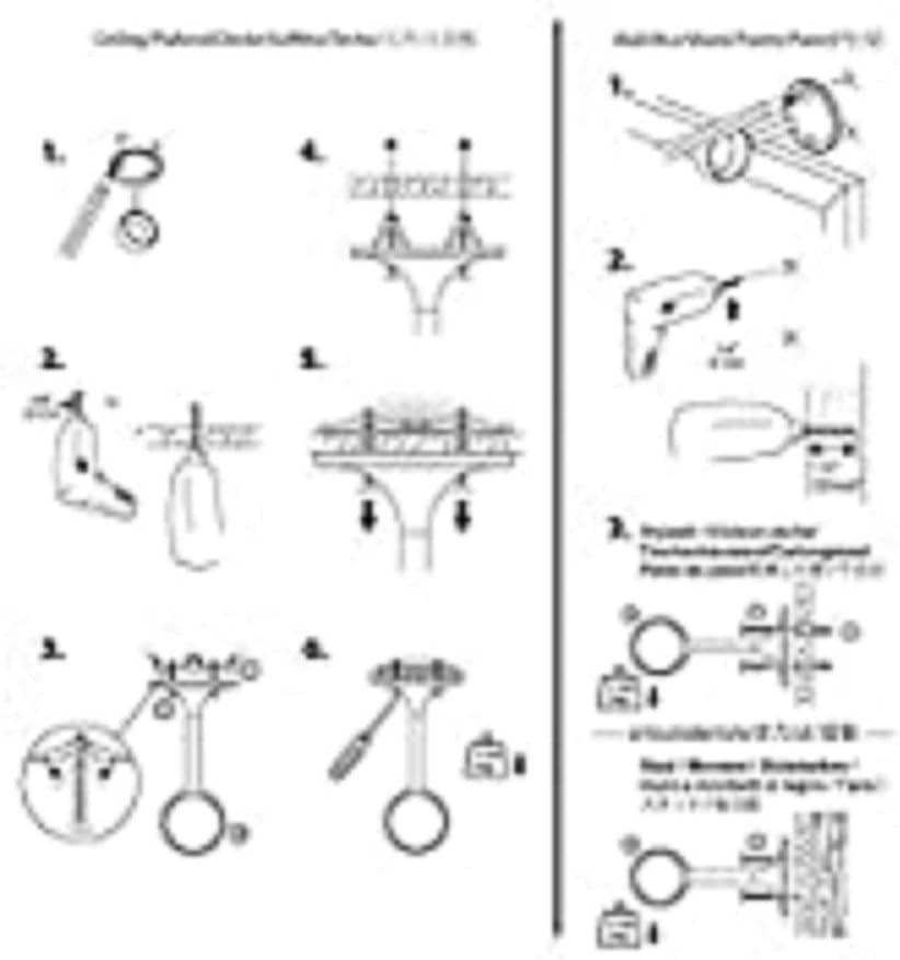 Detalle 2 de Amazon Basics Metal Curtain Pole Ceiling Brackets (Set of 2) – Black