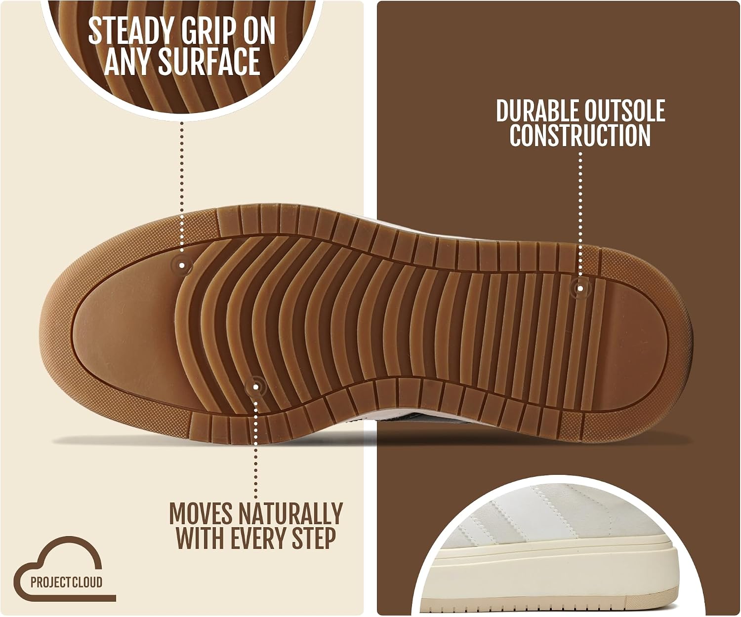 Detalle 2 de Project Cloud Platform Sneakers with Memory Foam Insole