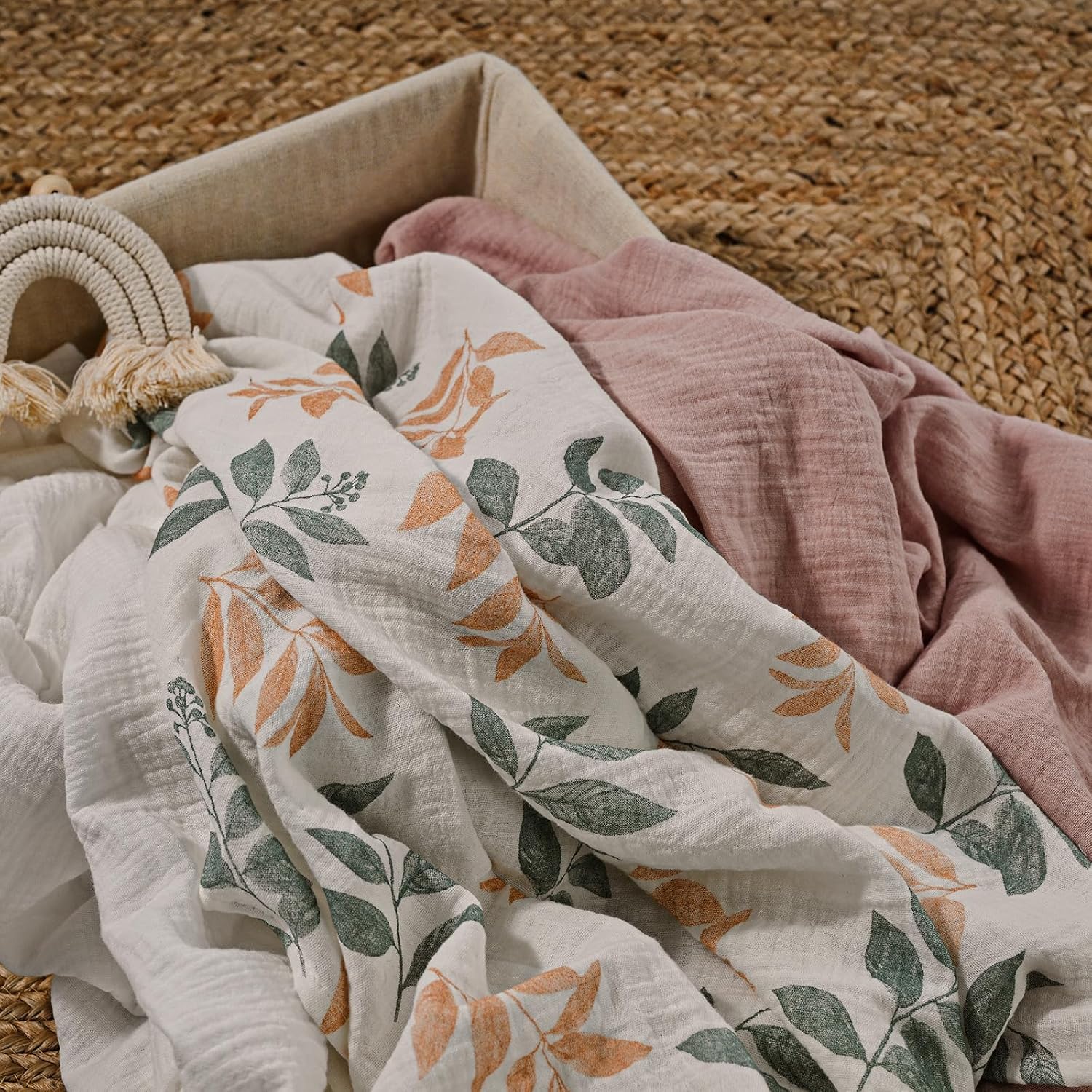 Thumbnail 1 de Soarwg Kids Muslin Swaddle Blanket 95 x 100cm for Newborns