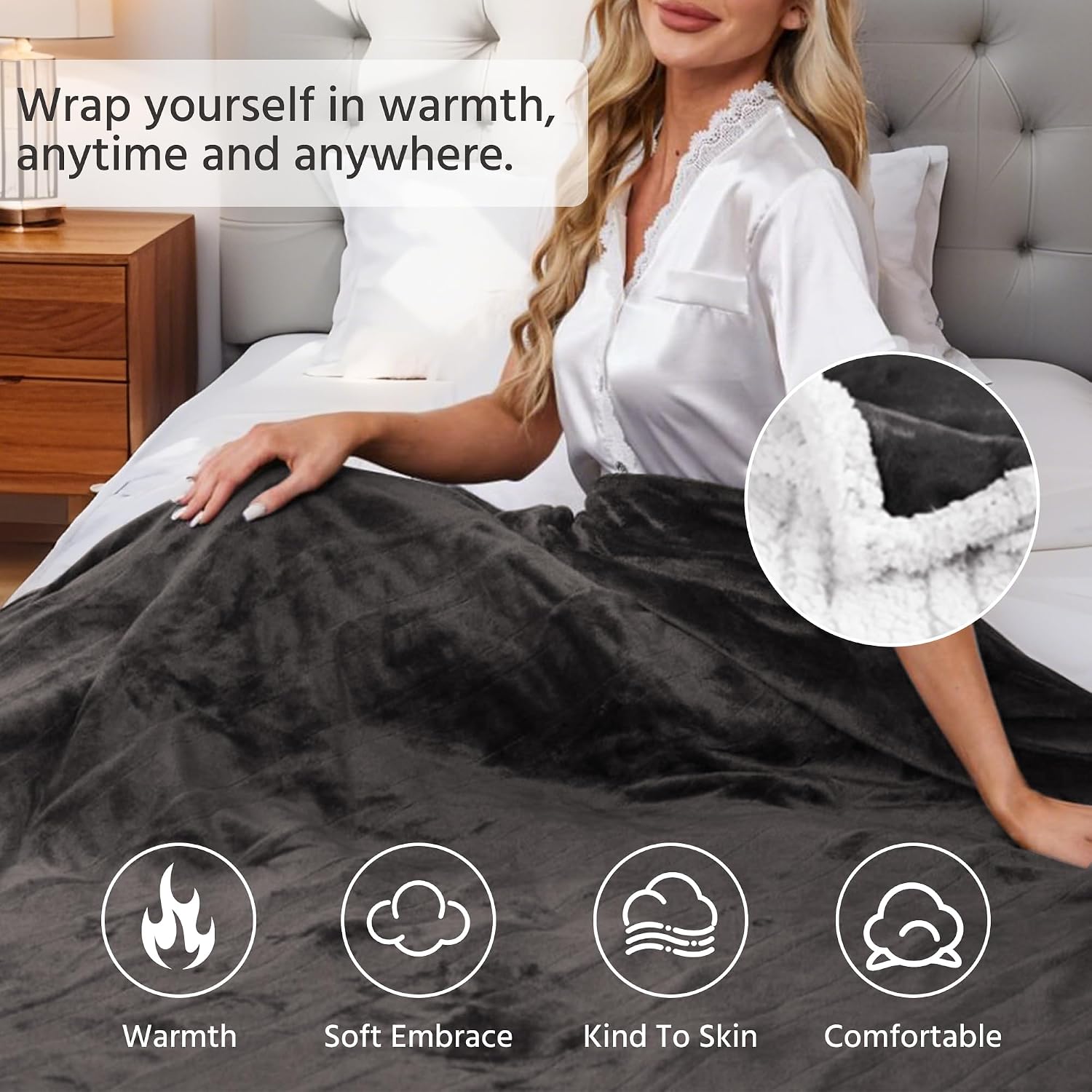 Thumbnail 5 de YUSTAL Electric Heated Blanket 72x84