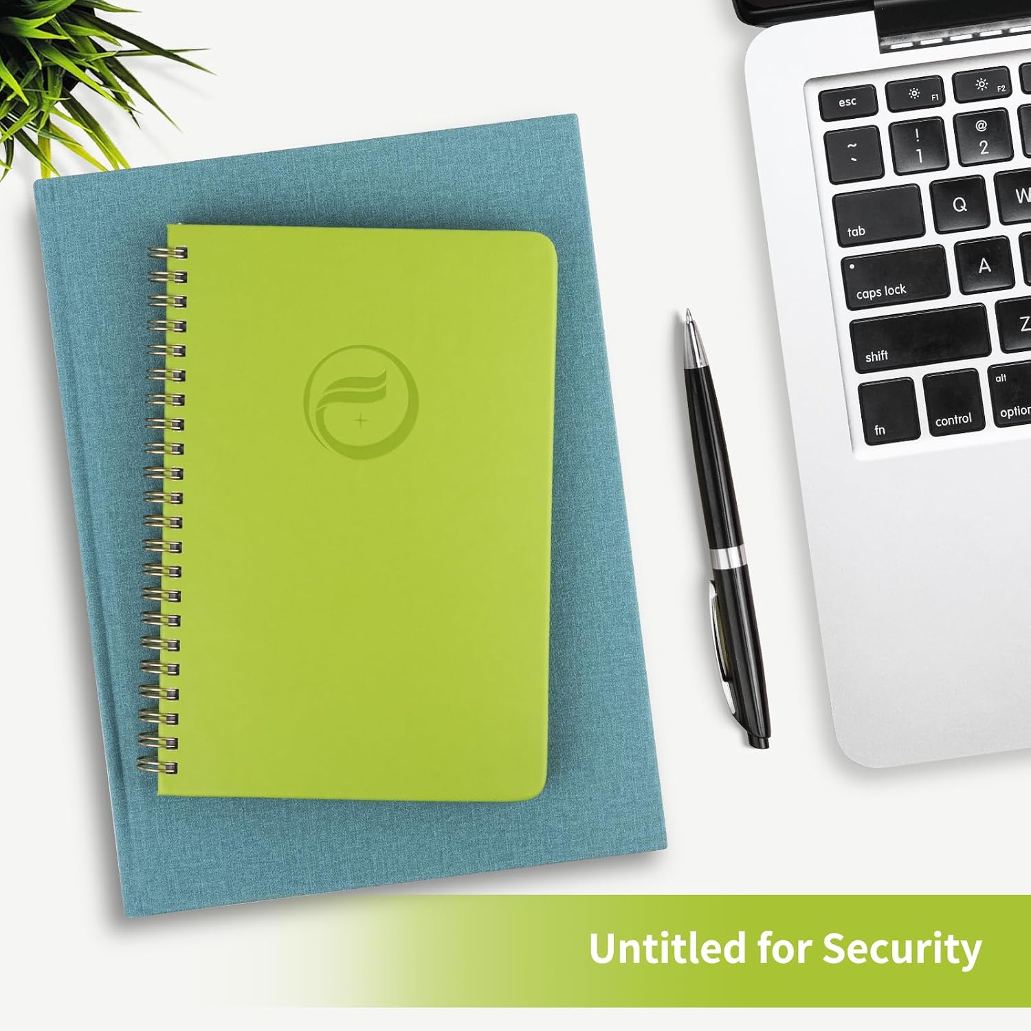 Detalle 2 de Blugool Password Book, 5.7" x 7.7", A-Z Tabs, Spiral Hardcover, GrassGreen