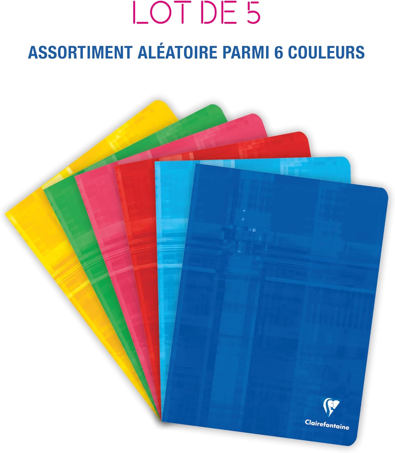 Detalle 2 de Clairefontaine 3761AMZC cahiers 17x22 cm 5 pcs