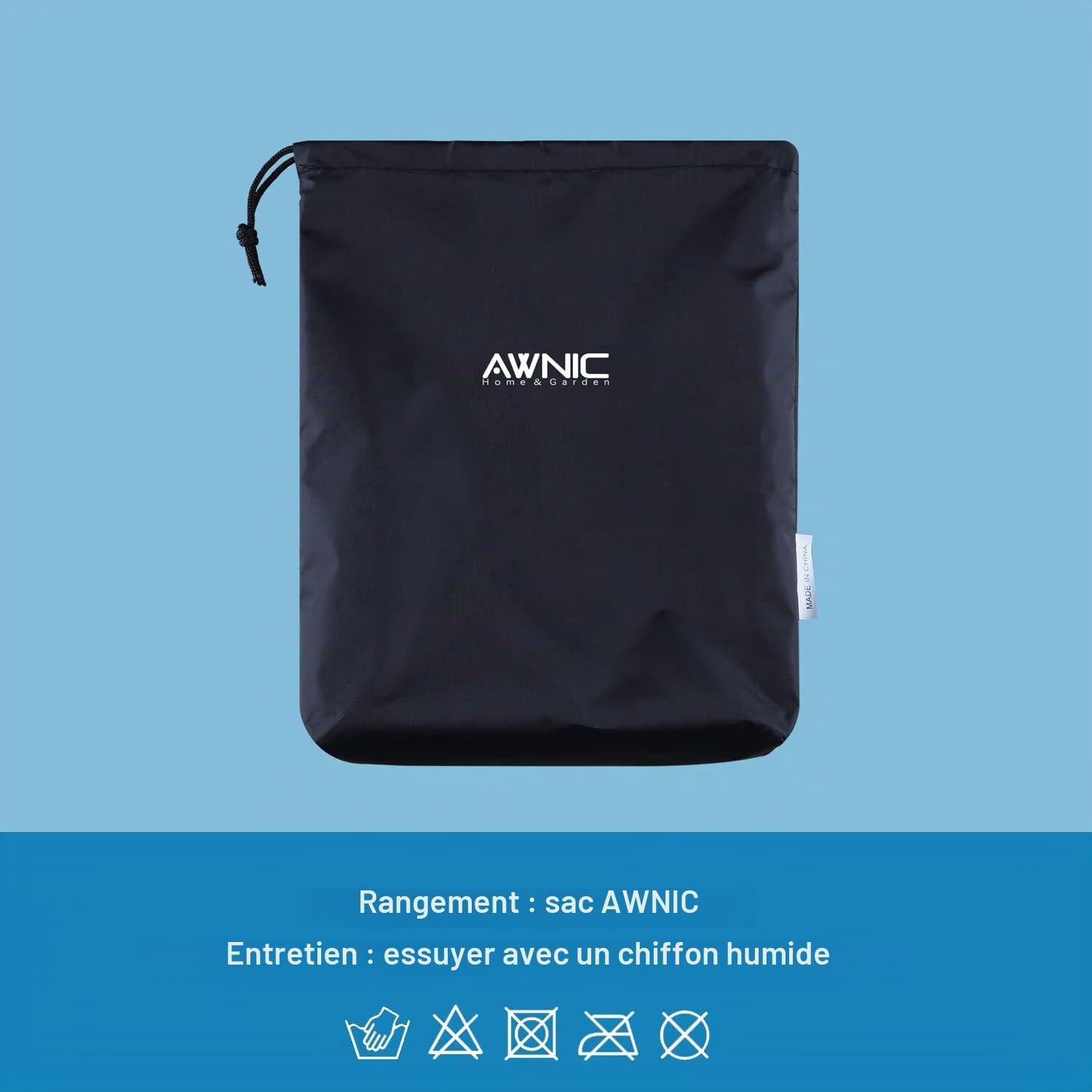 Thumbnail 6 de AWNIC E110-2D beschermhoes voor tuinstoel, 210D Oxford, waterdicht