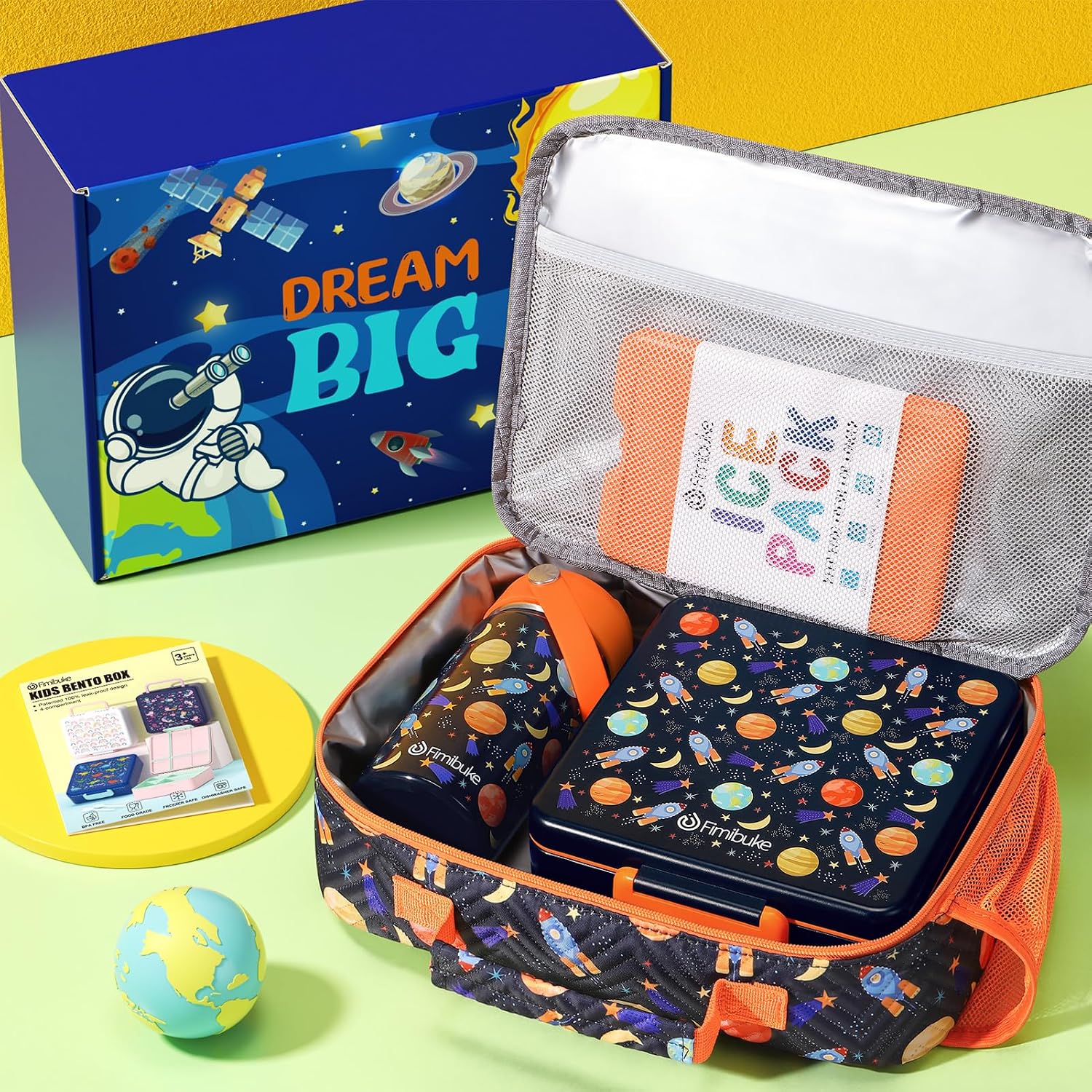 Thumbnail 2 de Fimibuke Kids Bento Lunch Box 4‑Compartment 🍱