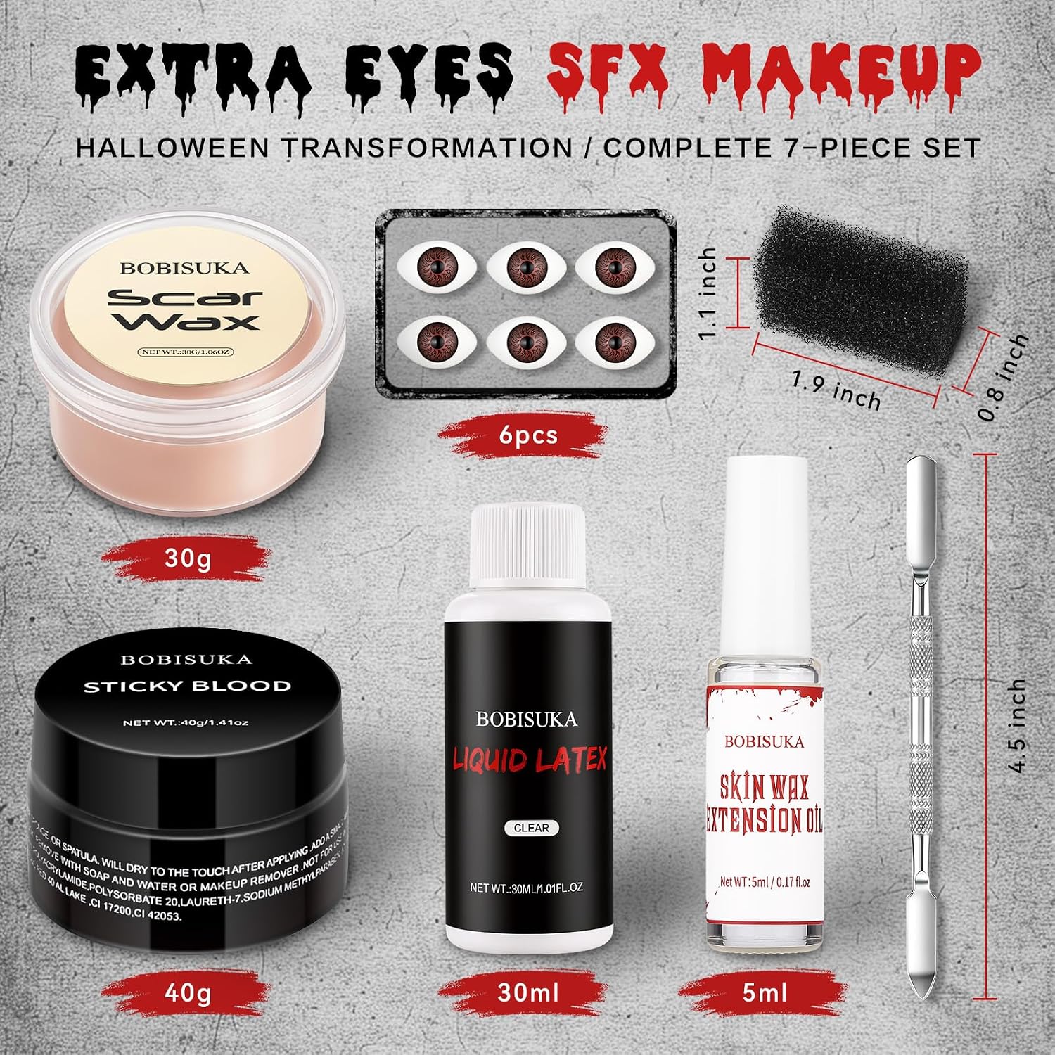 Thumbnail 2 de Halloween SFX Makeup Kit for Popped-Eye Zombie and Monster Looks