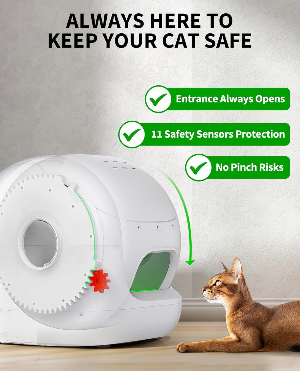 Detalle 2 de PETKIT PURA MAX 2 76L automatic cat litter tray