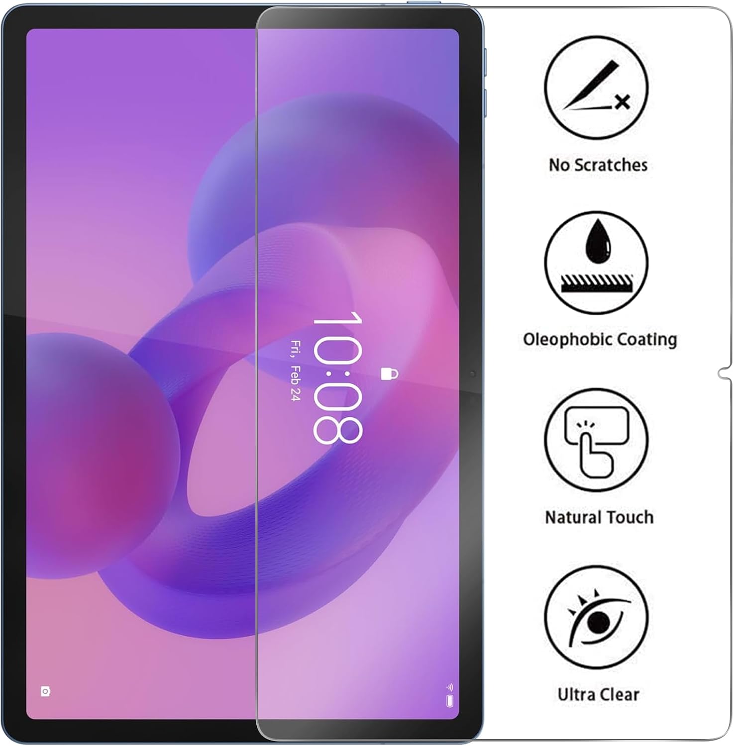 Thumbnail 4 de XunyLyee 3er Panzerschutz-Glas für Lenovo Tab M11 / Idea Tab Tablet 11 Zoll – Displayschutzfolie mit 9H-Härte