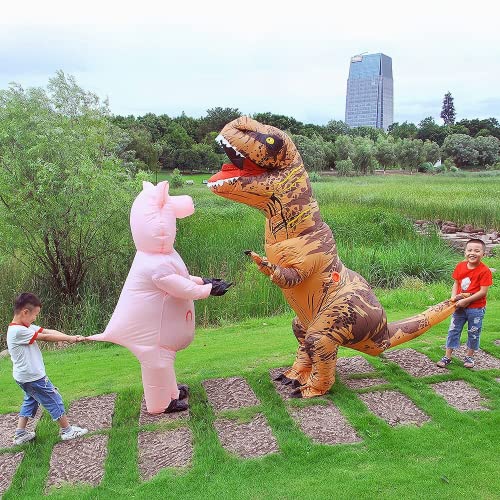 Detalle de JASHKE Costume T rex Gonflable pour Adulte – Deguisement Dinosaure Gonflable