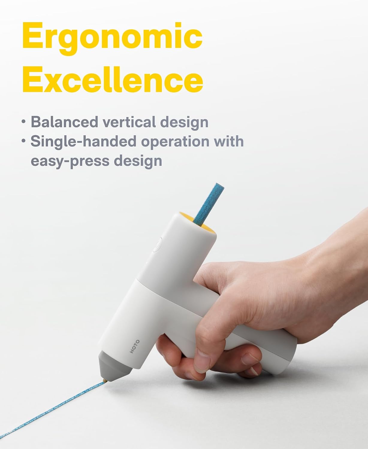 Thumbnail 6 de HOTO Cordless Glue Gun (USB-C rechargeable, 30s fast heating) with anti-drip nozzle and auto shut-off