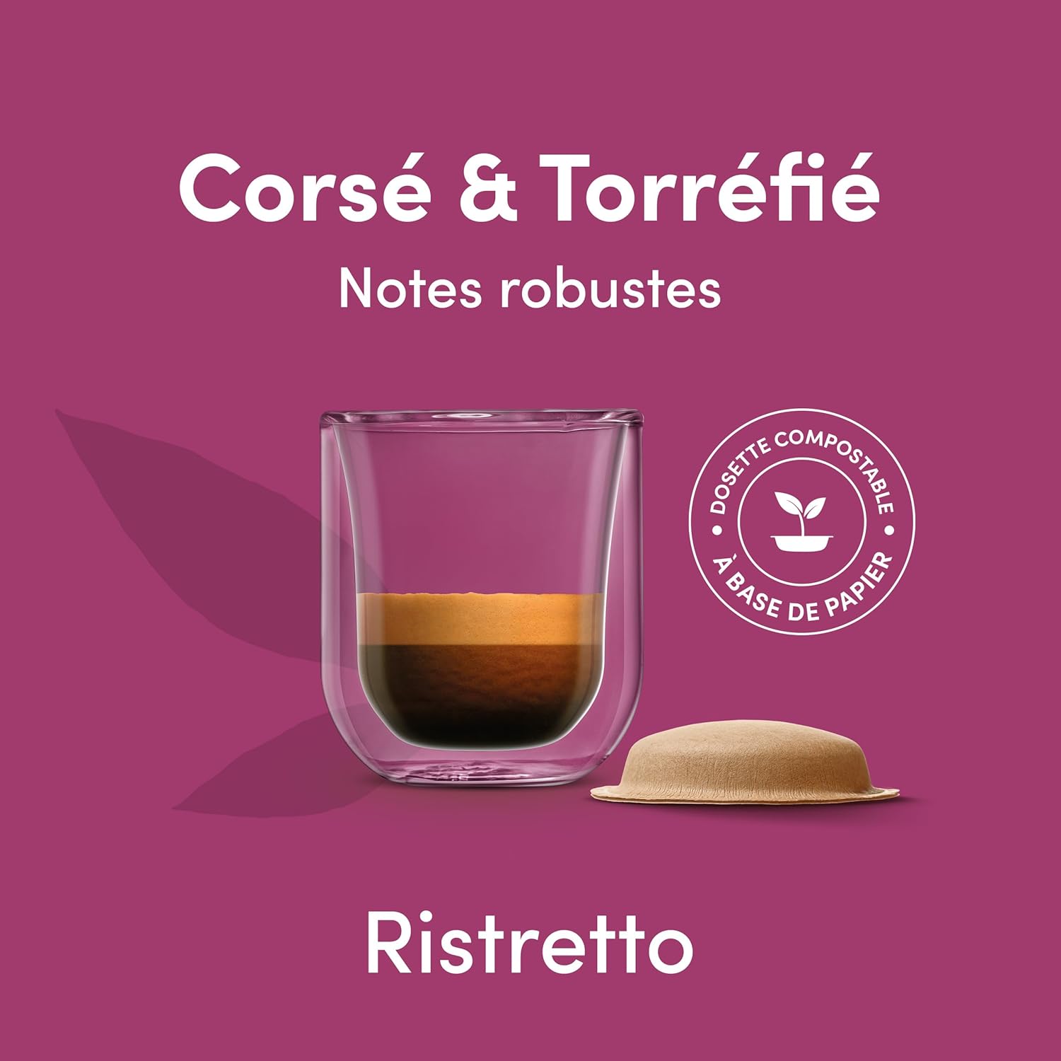 Detalle de Dolce Gusto NEO Ristretto – 48 dosettes compostables à base de papier