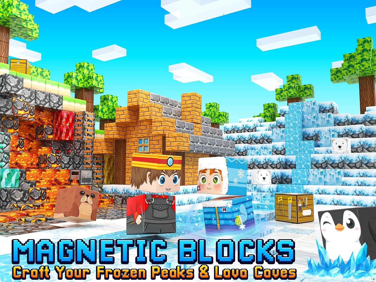 Detalle de Magnetic Blocks 200PCS Magnetic Building Blocks