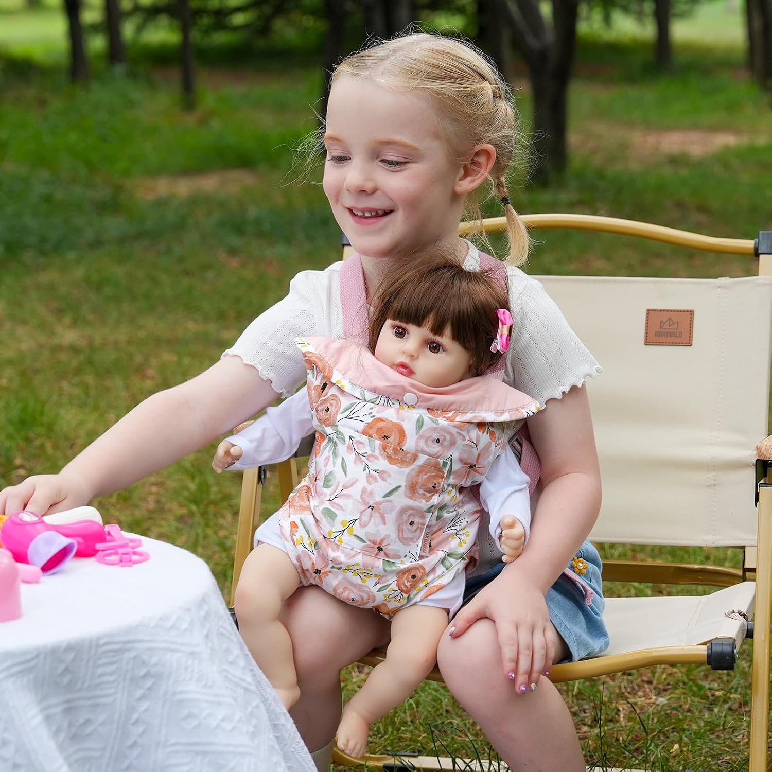 Detalle de GAGAKU Porte-poupée pour enfants tout-petits – sangle réglable avec poche, coton doux