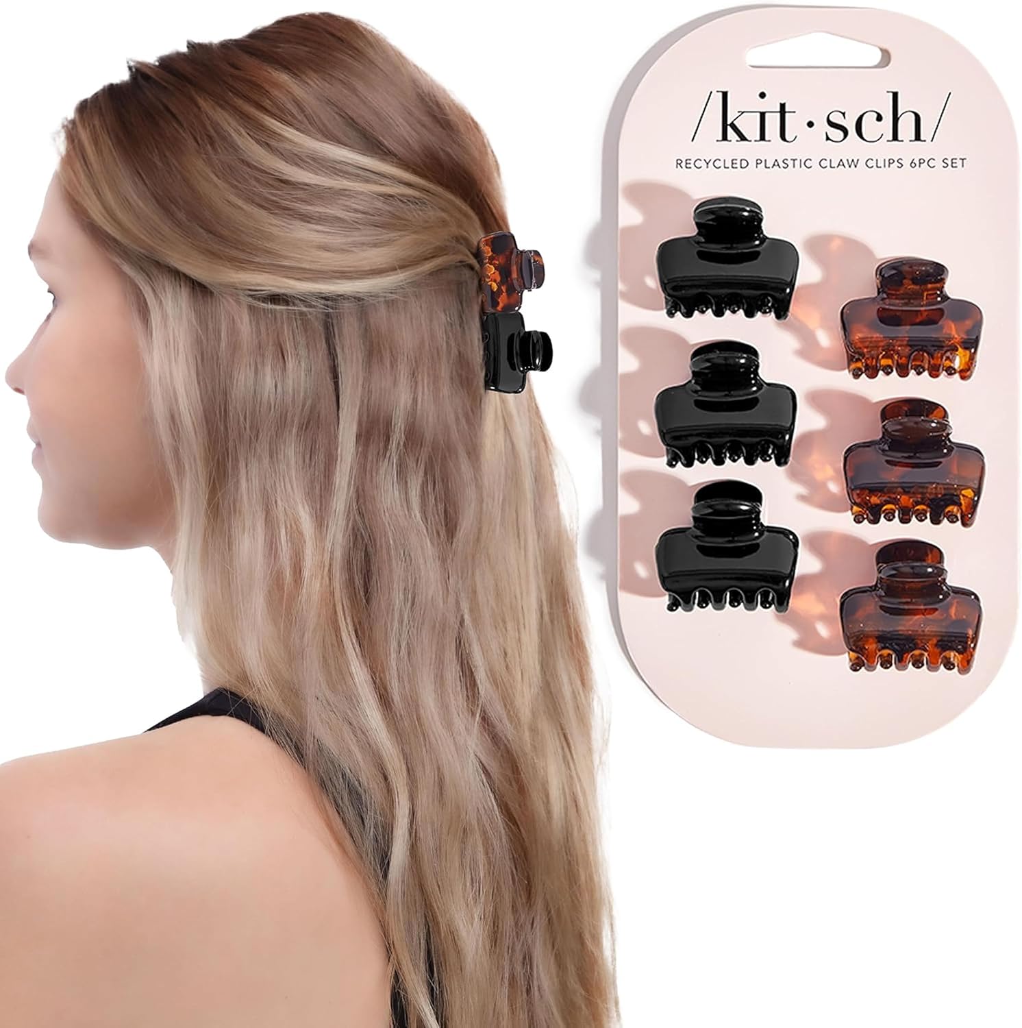 Detalle de Kitsch Small Hair Clips 6-piece