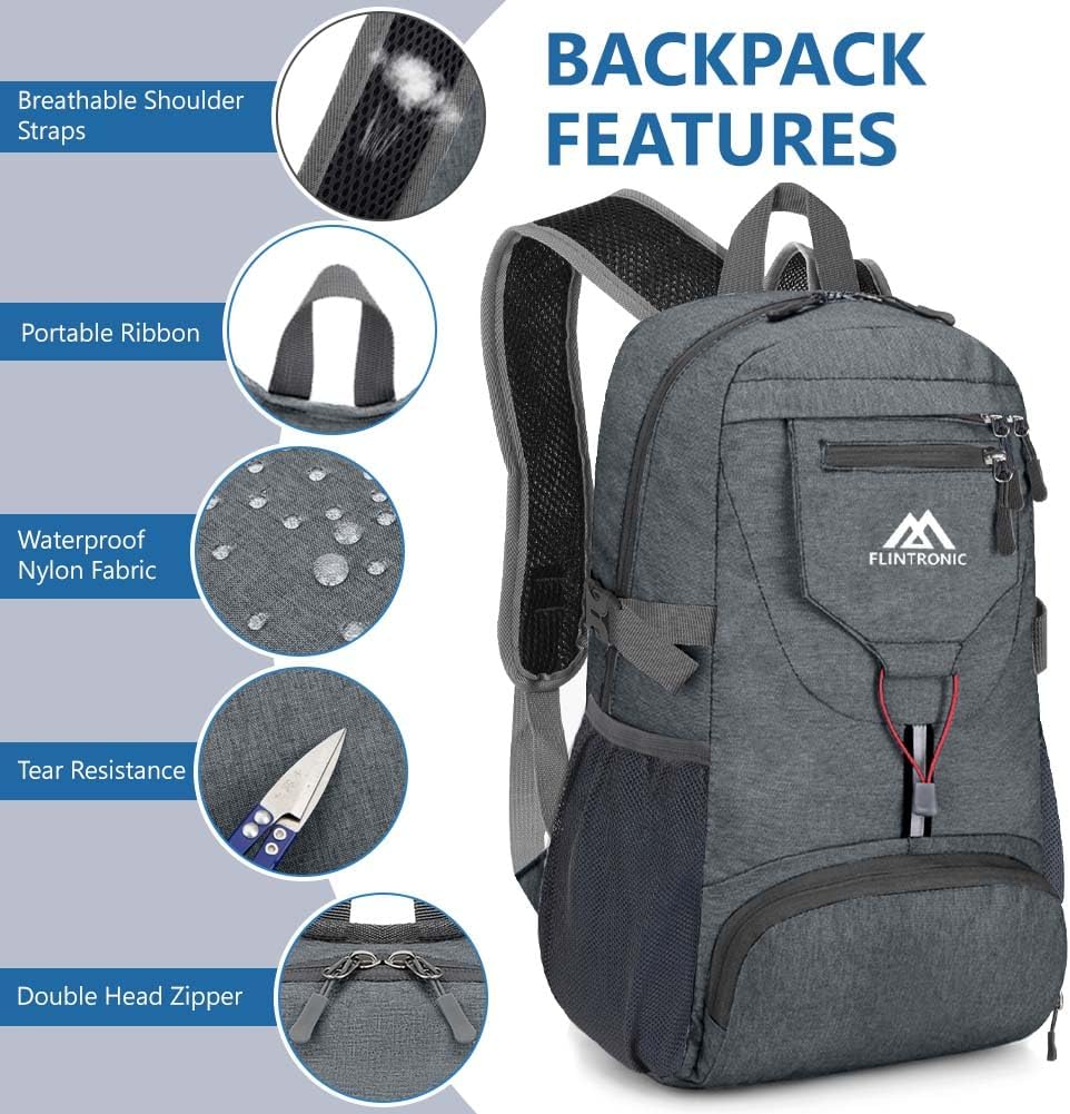 Detalle de Flintronic Sac à Dos Pliable Ultraléger 20L