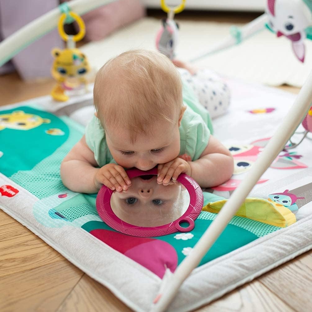 Detalle 2 de Tiny Love Gymini Deluxe 2-in-1 Musical Baby Play Mat (0+ months) with Adjustable Arches & Take-Along Toy