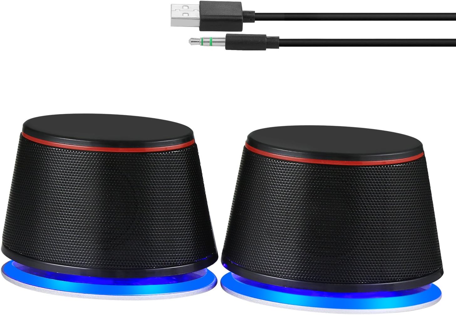 Thumbnail 1 de Sanyun SW102 computer speakers (SW102) – 5Wx2 USB-powered 2.0 stereo with deep bass in a small body