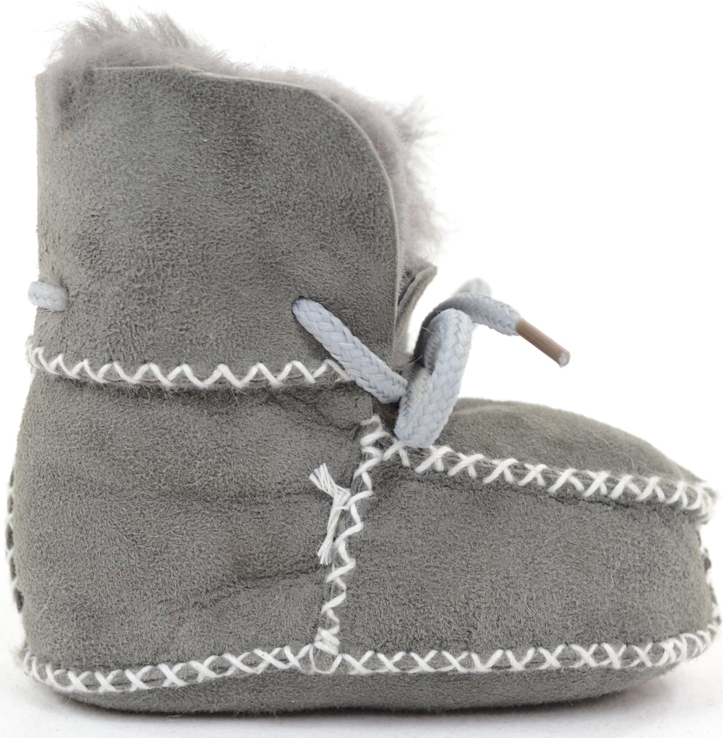 Thumbnail 4 de SNUGRUGS Baby/Children's Sheepskin Booties with Lace Up Fastening