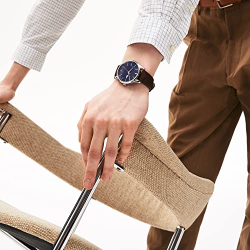 Thumbnail 3 de Lacoste Montre Analogique à Quartz pour Homme – Collection Vienna, bracelet cuir marron (2011046)