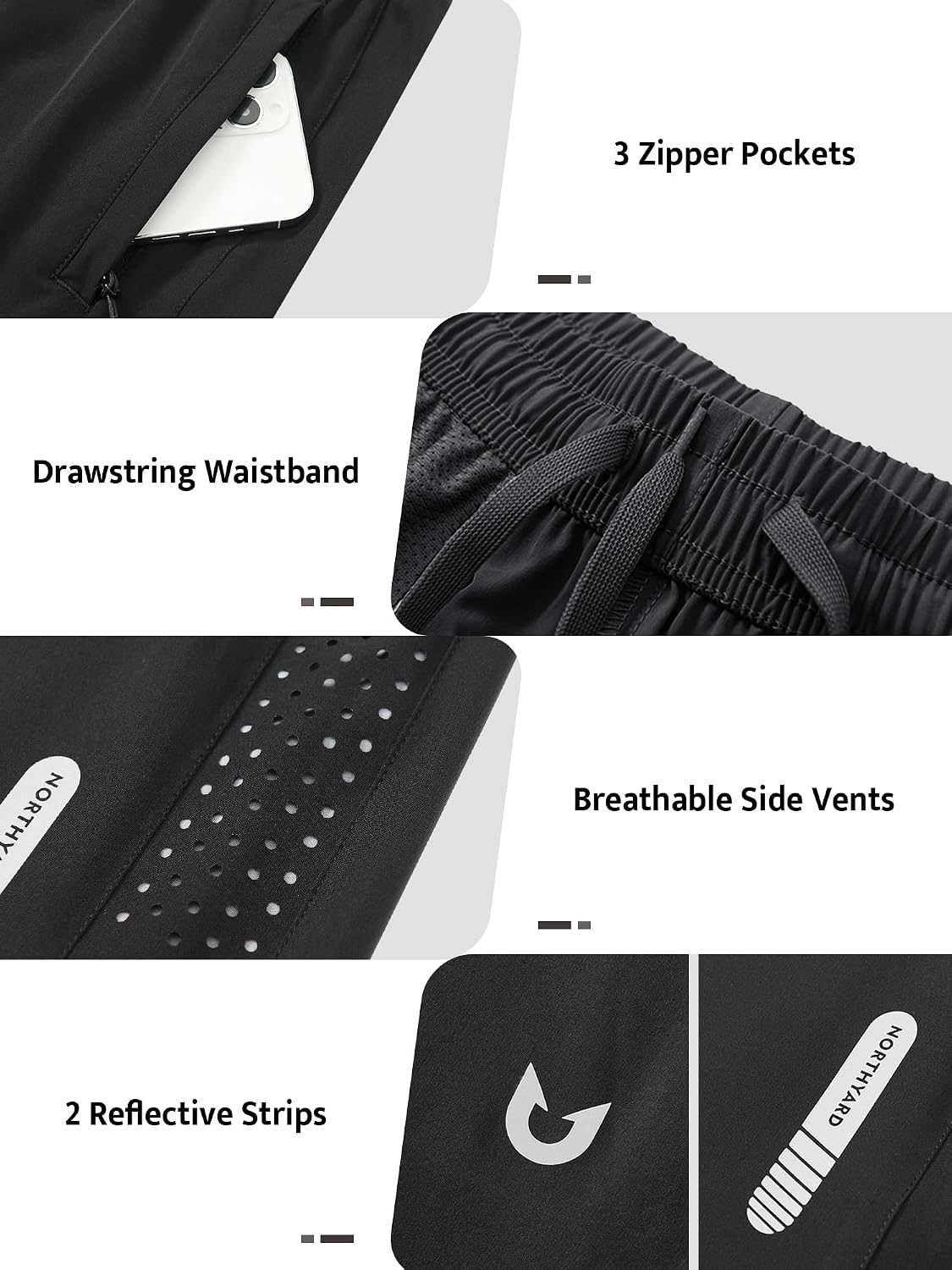 Thumbnail 5 de NORTHYARD Men's Athletic Shorts