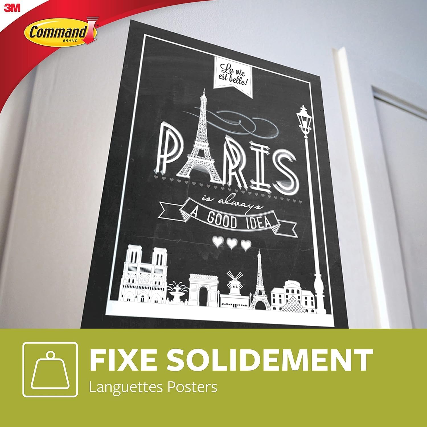 Thumbnail 2 de Command Bandes de Suspension pour Petites Photos – Lot de 60, Blanches