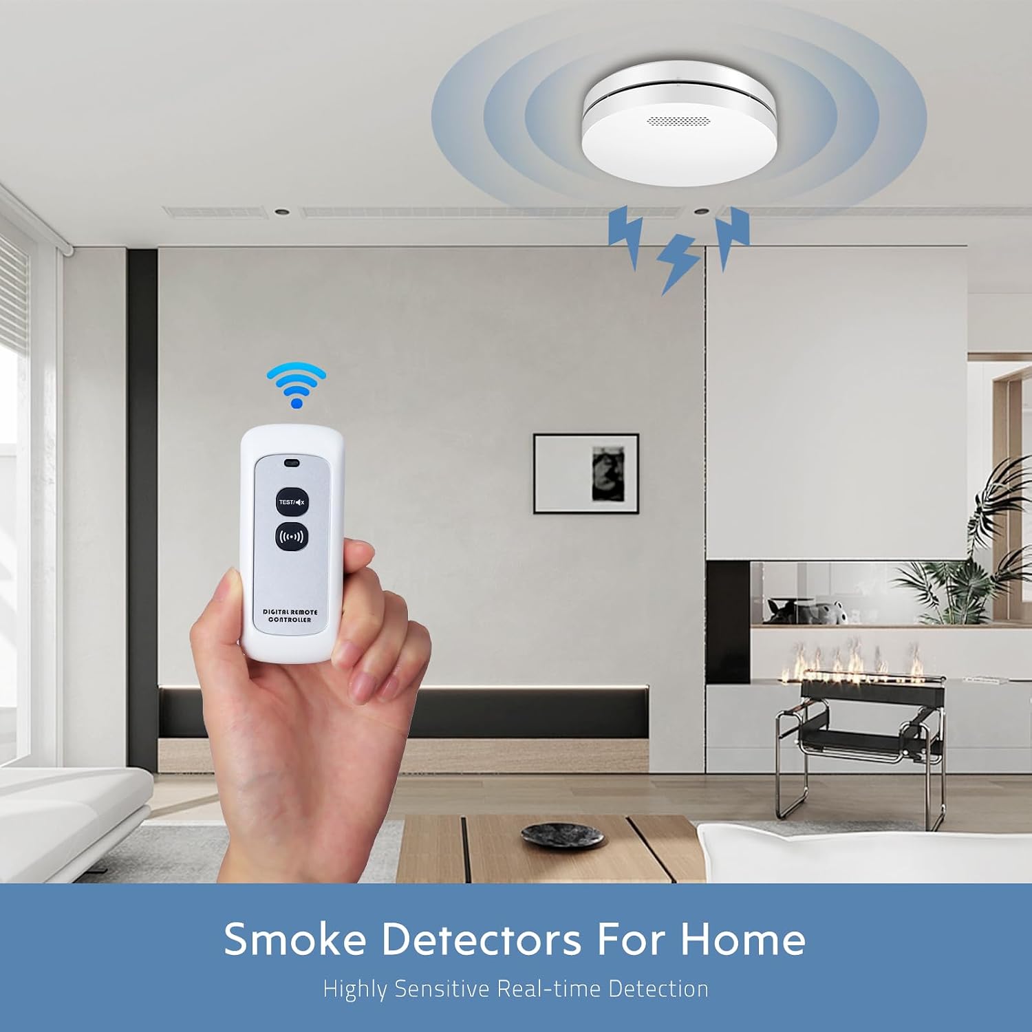 Thumbnail 4 de XINDUM Wireless Interlinked Smoke Alarms 6-pack