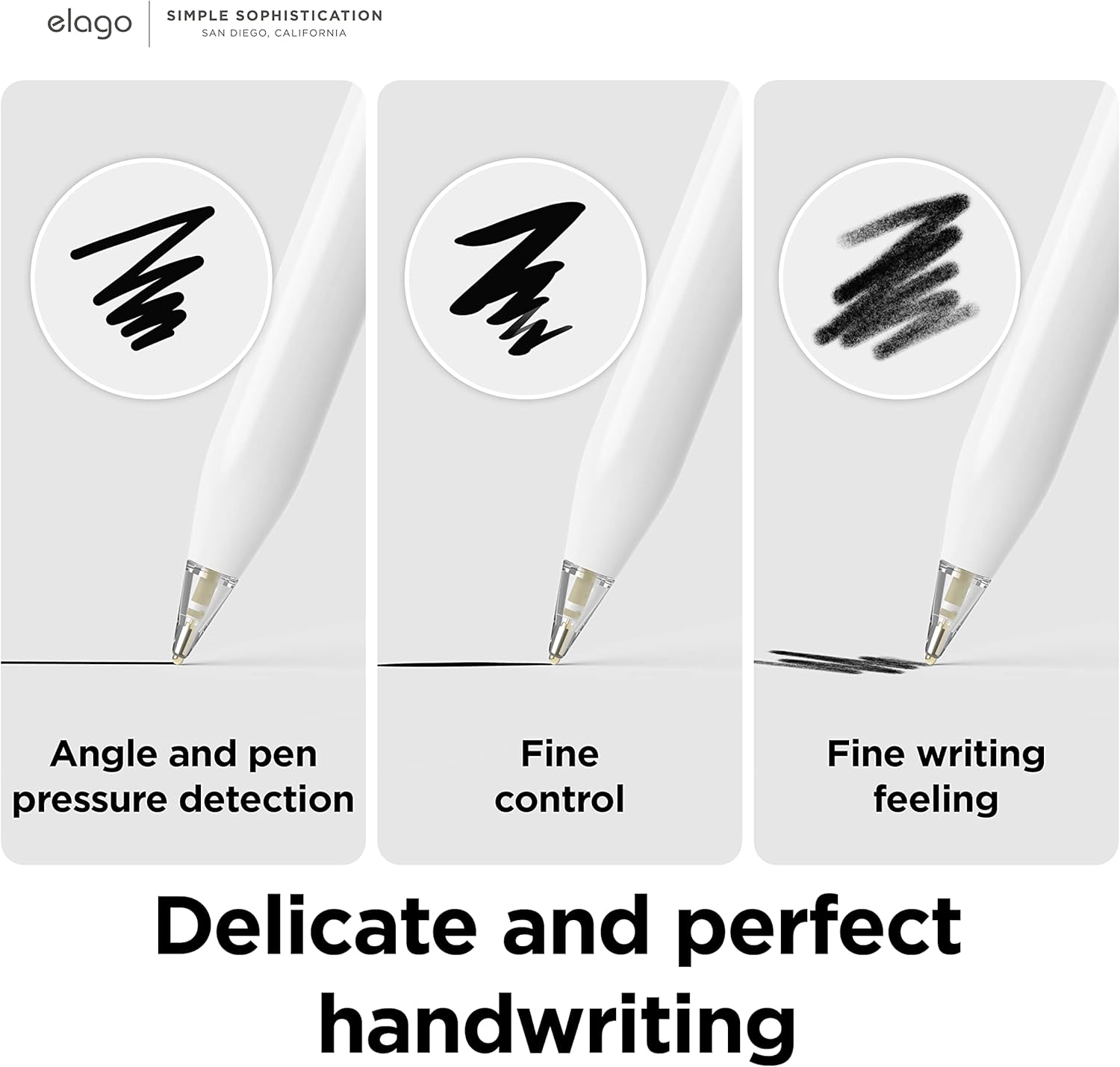 Detalle de elago 2 packs de pointes de crayon en métal de remplacement pour Apple Pencil Pro / 1re-2e génération / USB-C