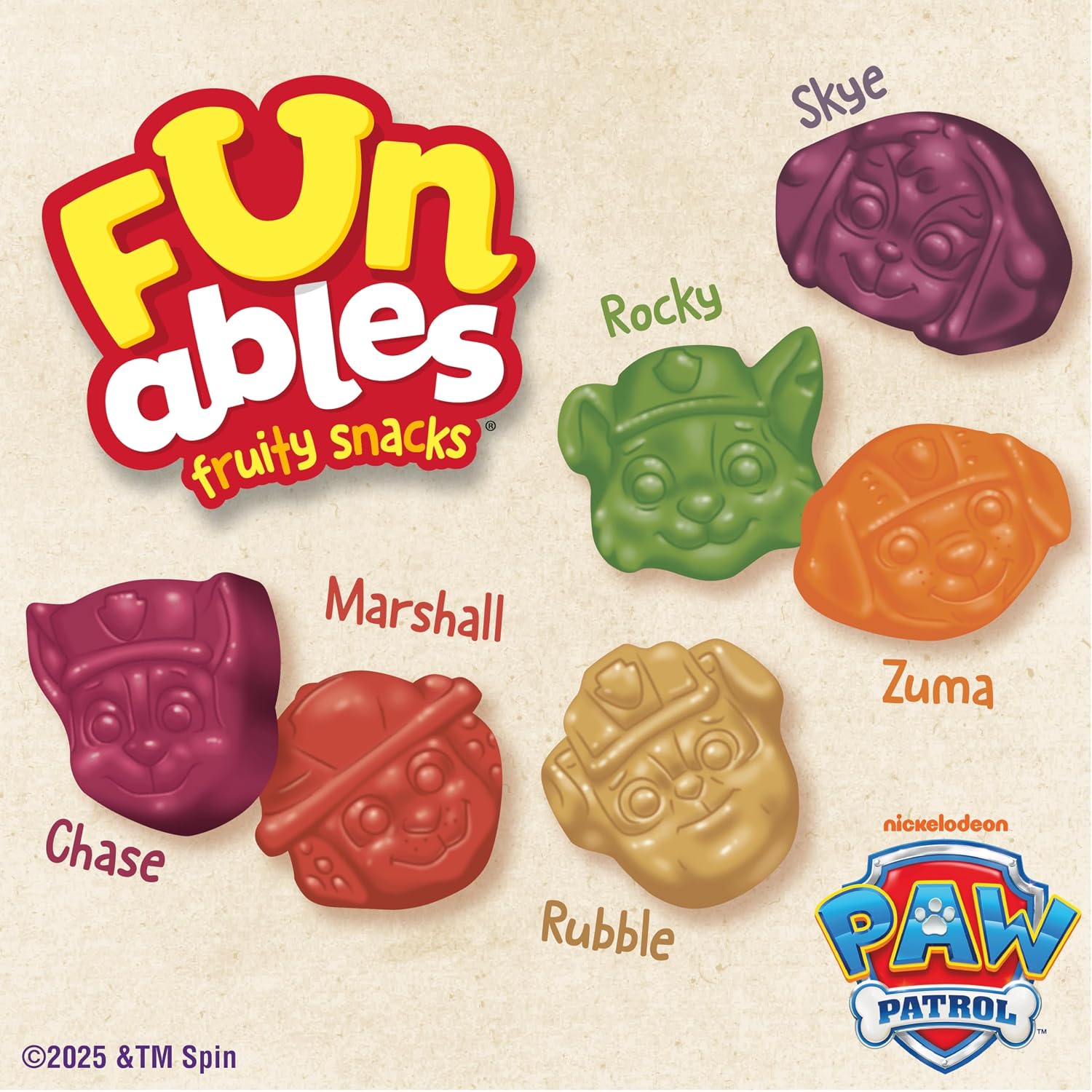 Thumbnail 5 de Funables PAW Patrol Fruit Snacks, 10 Pouches with Fruit Puree & Vitamins