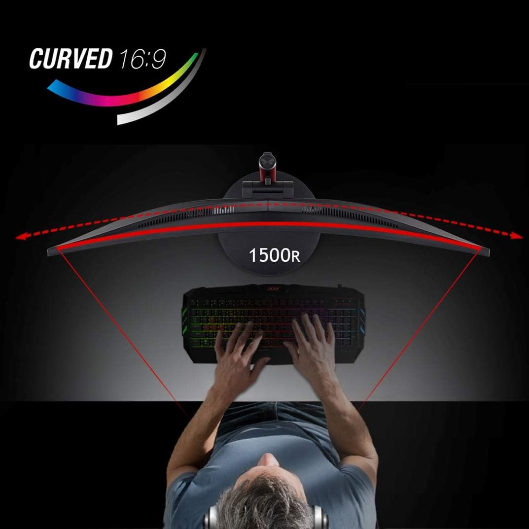 Detalle 1 de Acer curved gaming monitor 27-inch