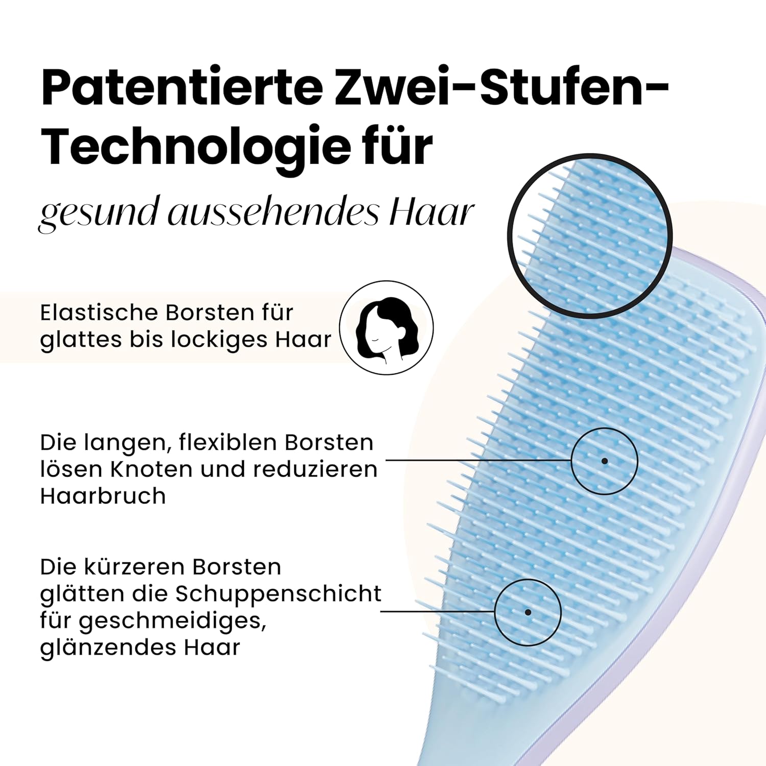 Thumbnail 1 de Tangle Teezer Ultimate Detangler Haarbürste – Für nasses & trockenes Haar (Lila Wolke Blau)