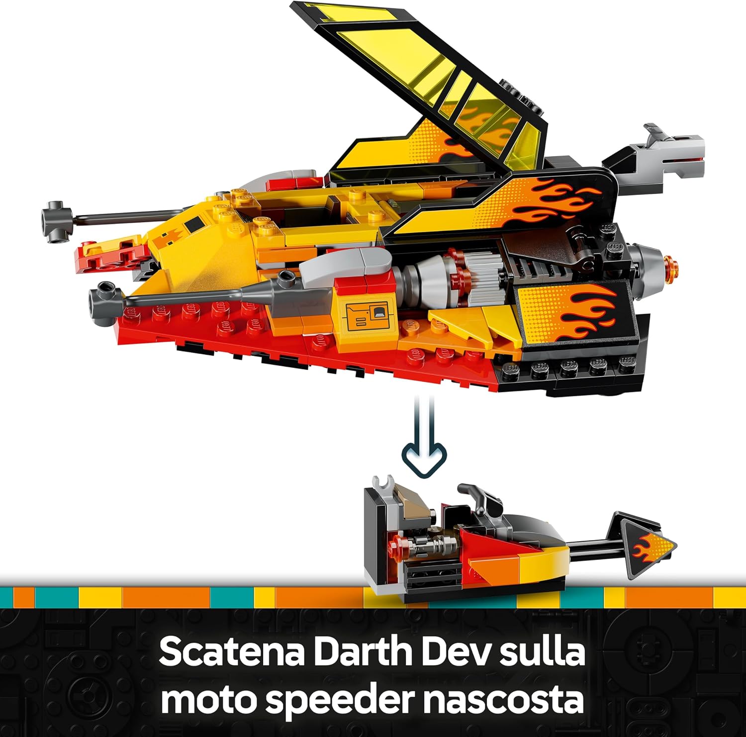 Detalle de LEGO 75414 Snowspeeder Force Burner 🚀