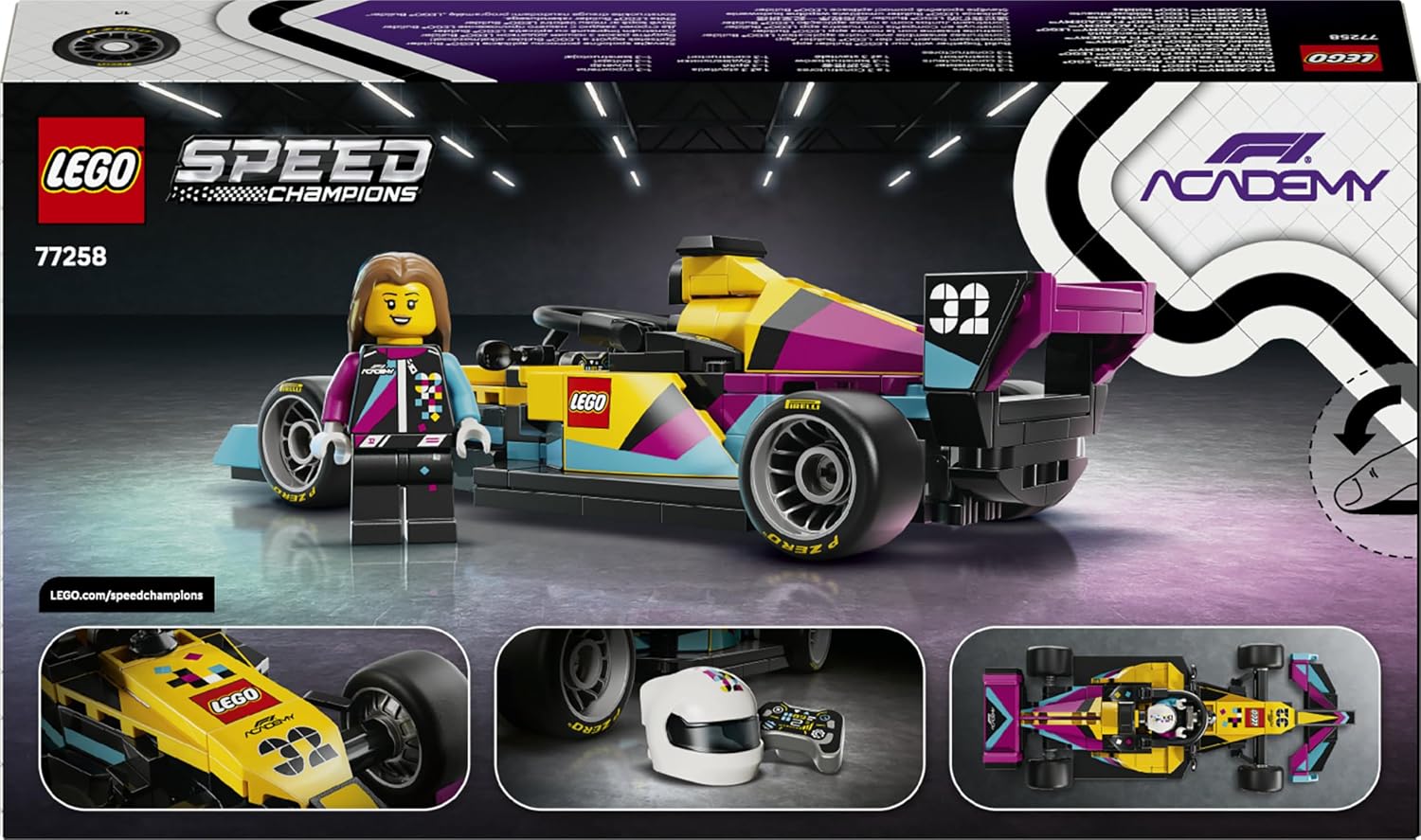 Thumbnail 5 de LEGO Speed Champions Voiture de Course F1 Academy 77258 – Maquette avec Minifigurine Femme Pilote