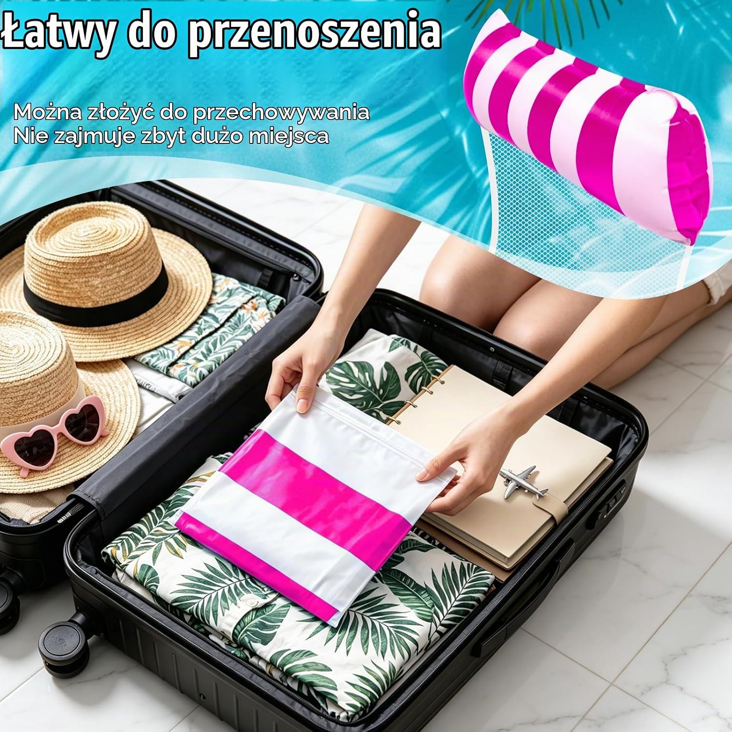 Detalle de Indrnif 47269 – dmuchany fotel do pływania XL z oparciem i podłokietnikami