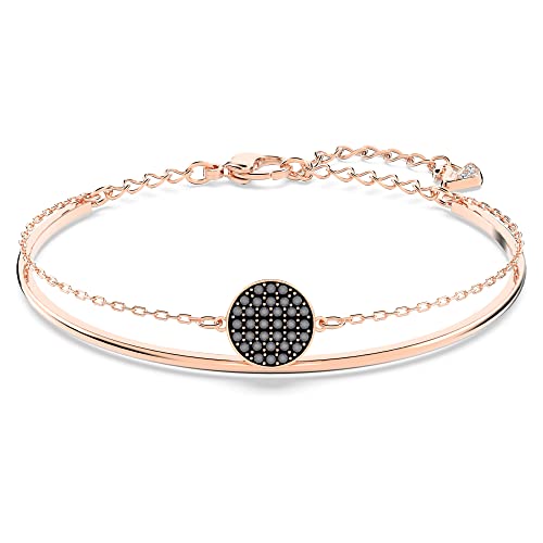 Detalle de Swarovski Brazalete Ginger gris baño oro rosa 💍