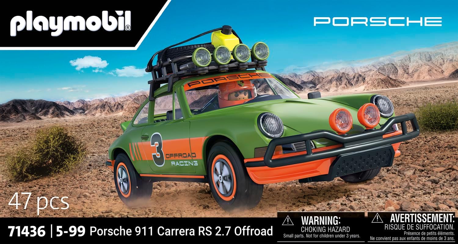 Detalle de PLAYMOBIL Cars Porsche 911 Carrera RS 2.7 Offroad (71436) – Sammelauto oder Spielzeug ab 5 Jahren