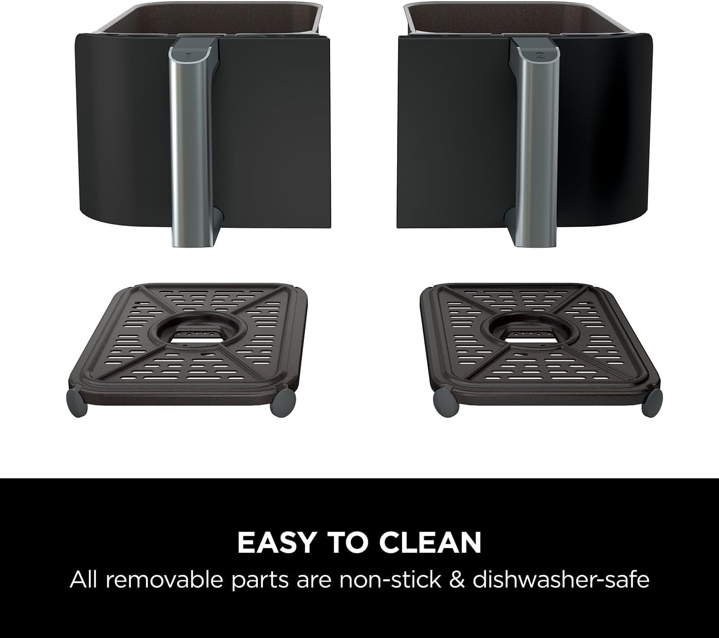 Detalle de Ninja AF300UK dual zone air fryer 7.6L