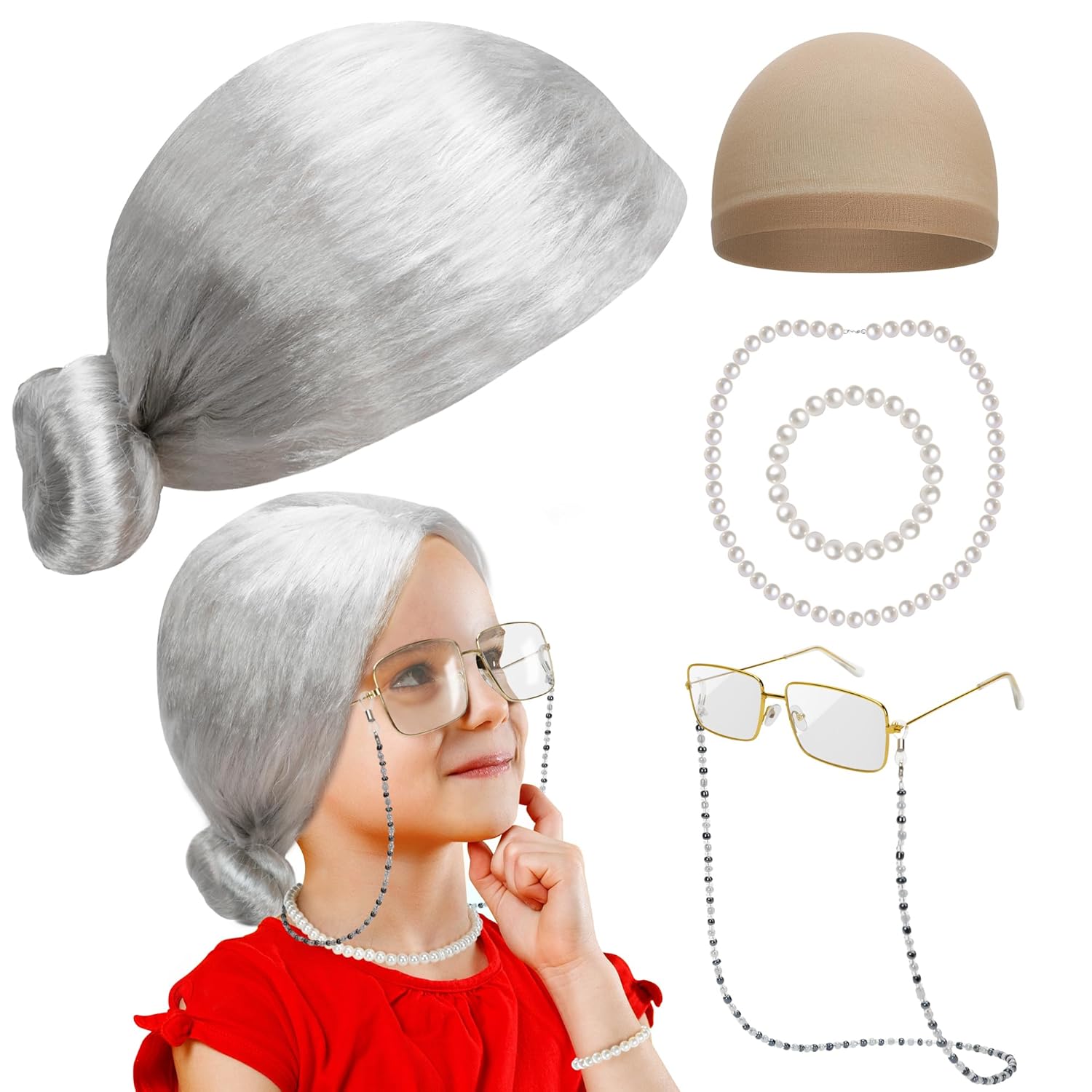 Huskein Old Lady Costume 13.4 in 🎭