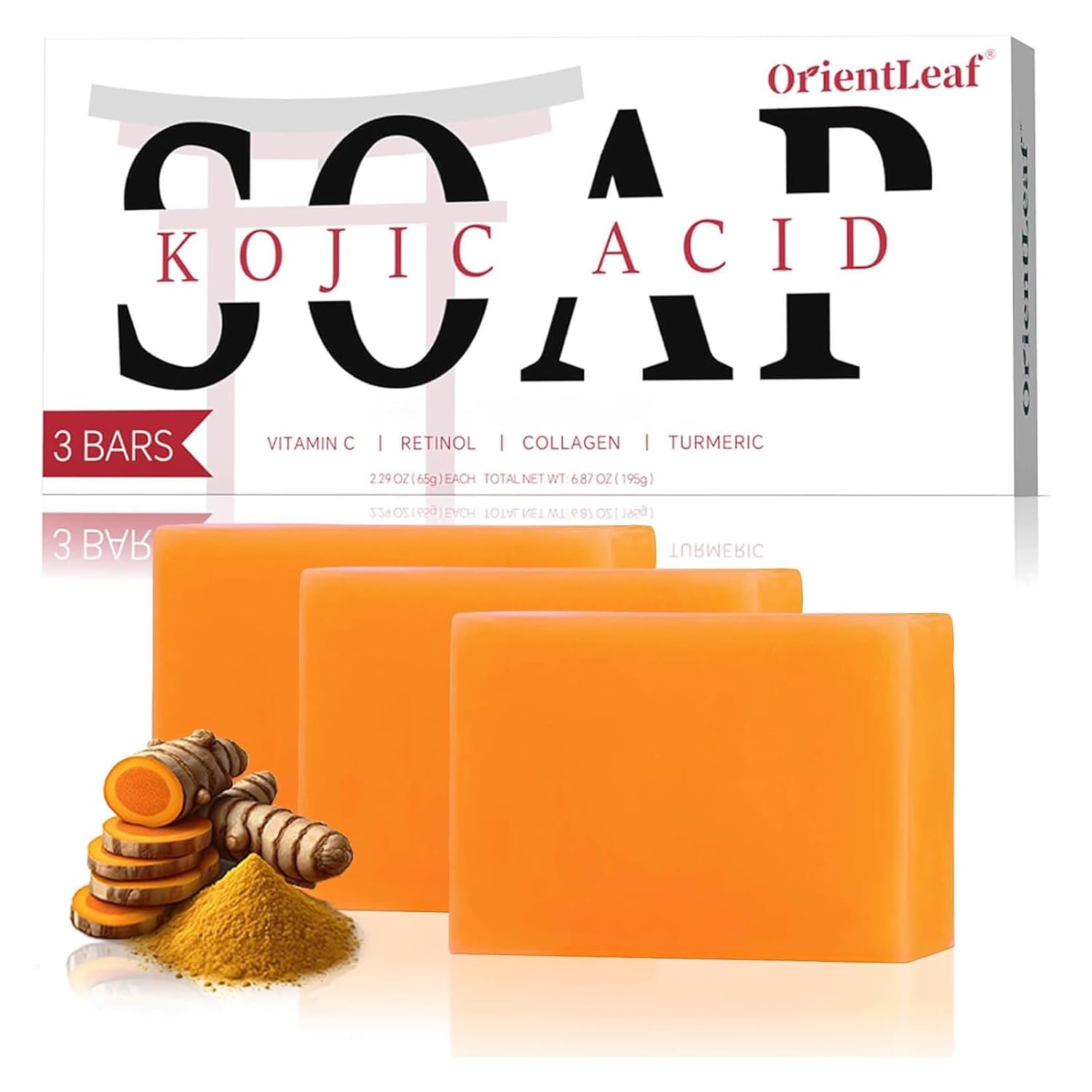ORIENTLEAF Kojic Acid Soap 3-pack