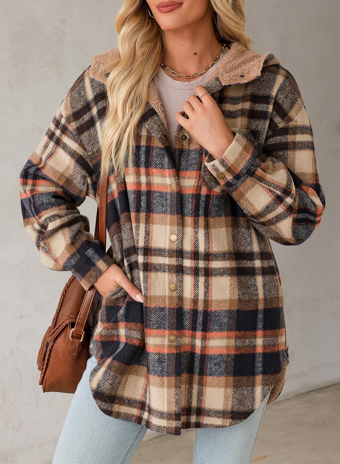 Detalle de Dokotoo Women's Flannel Shacket 2025