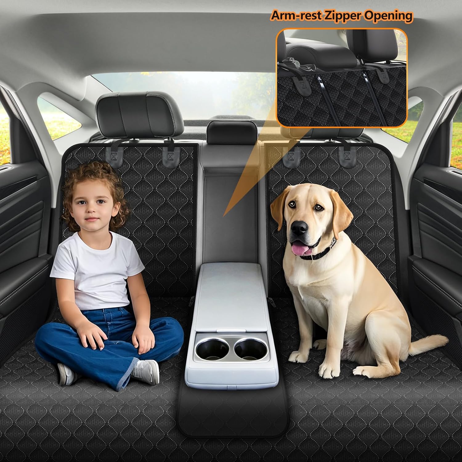 Thumbnail 6 de Alfheim Dog Car Back Seat Cover – Waterproof, Non-Slip, Universal Fit
