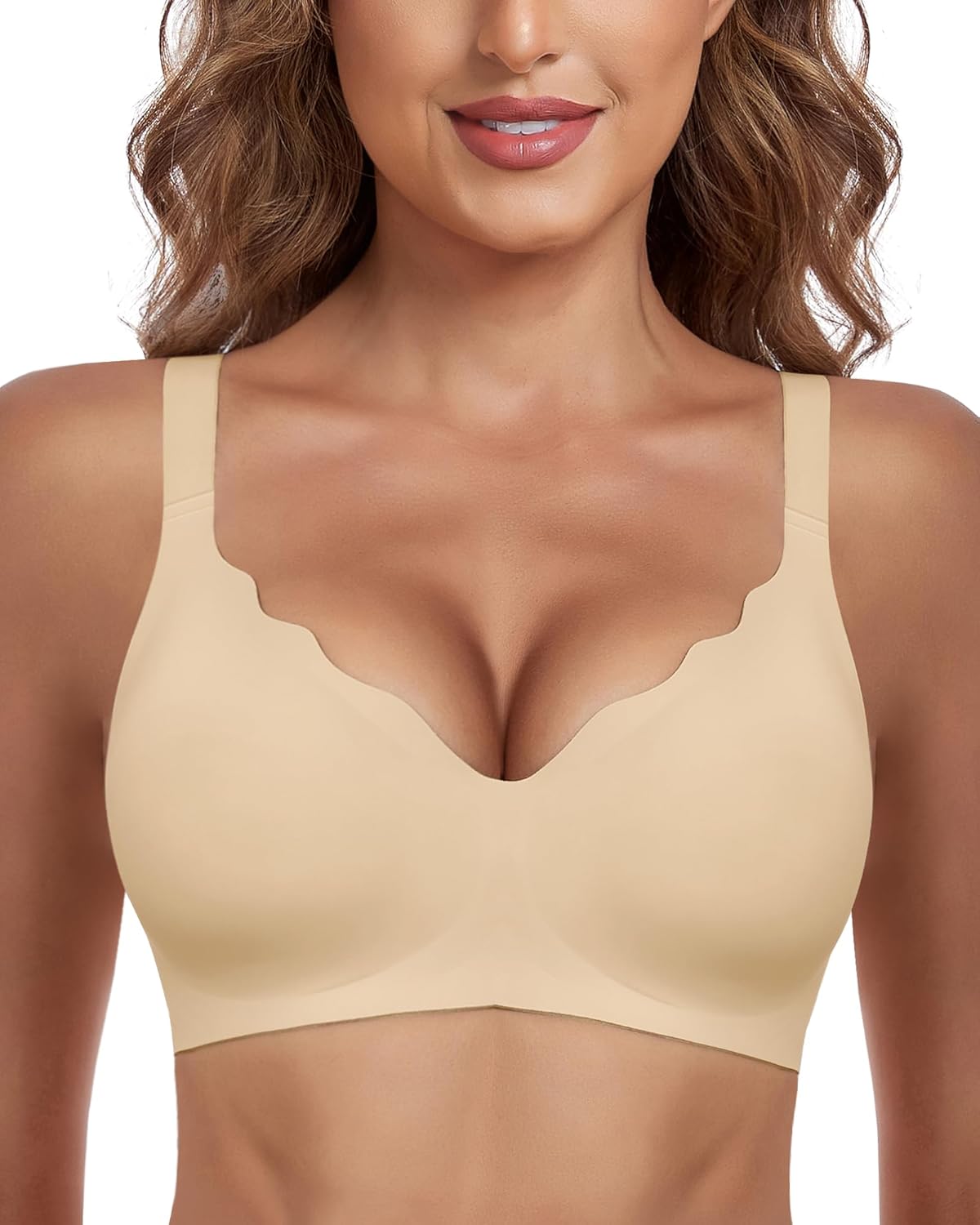 Detalle 2 de HORISUN BH ohne Bügel – Nahtloser Vollbralette-Style mit Unterstützung für Große Brüste