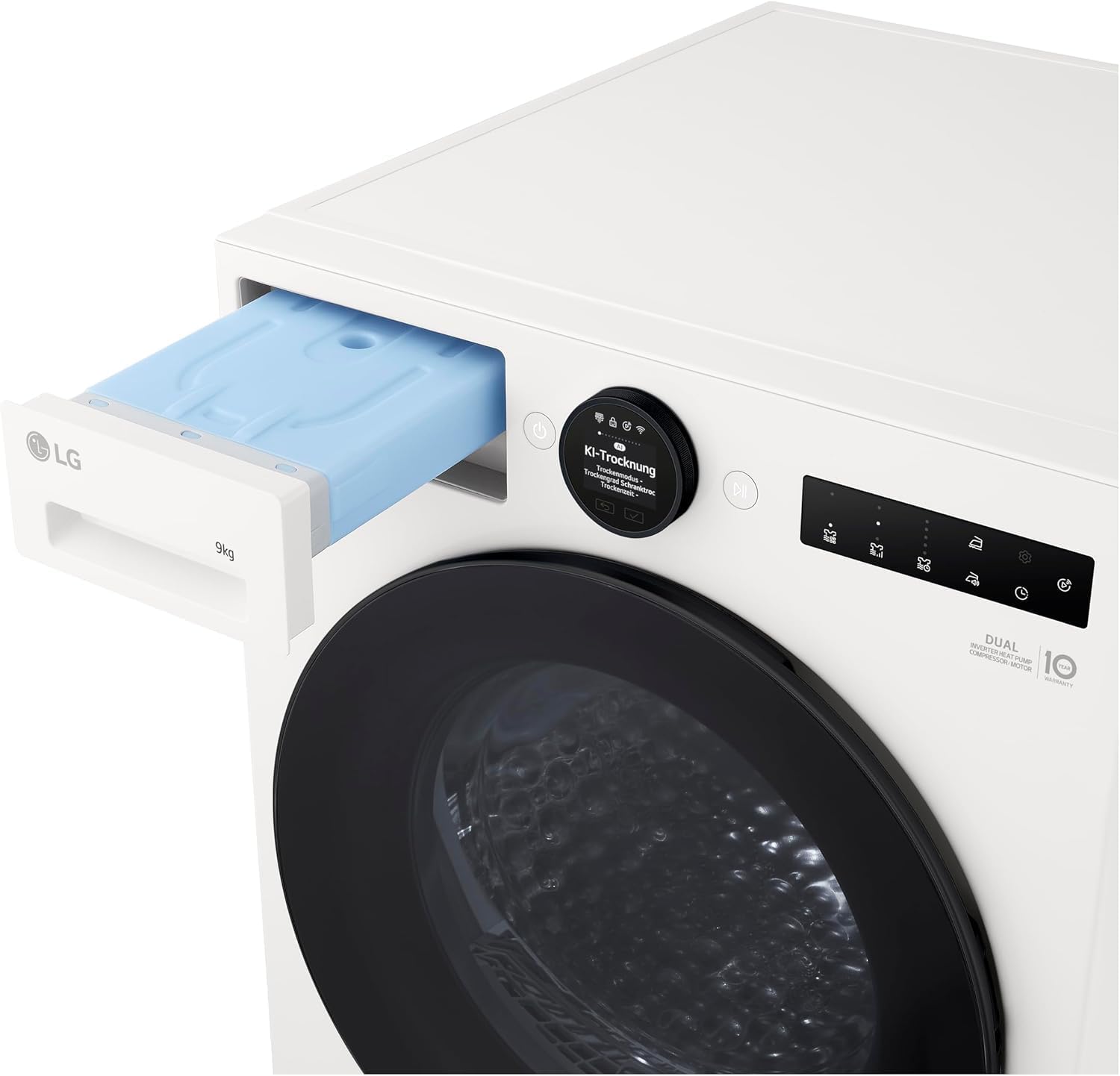 Detalle de LG RT90X8C Wärmepumpen-Trockner (9 kg) mit AI Dry – effiziente Trockenleistung