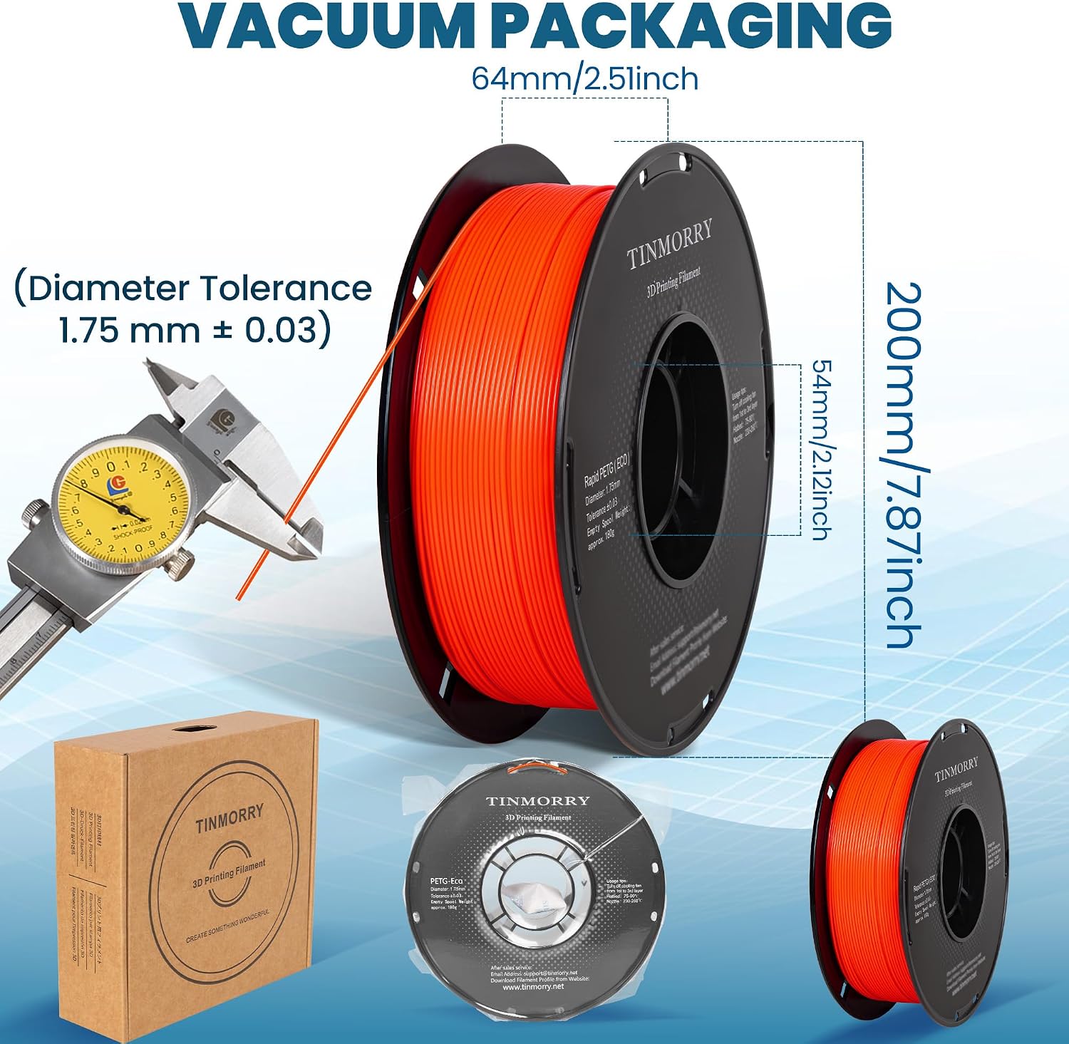 Detalle de PETG Filament 1.75 mm von TINMORRY