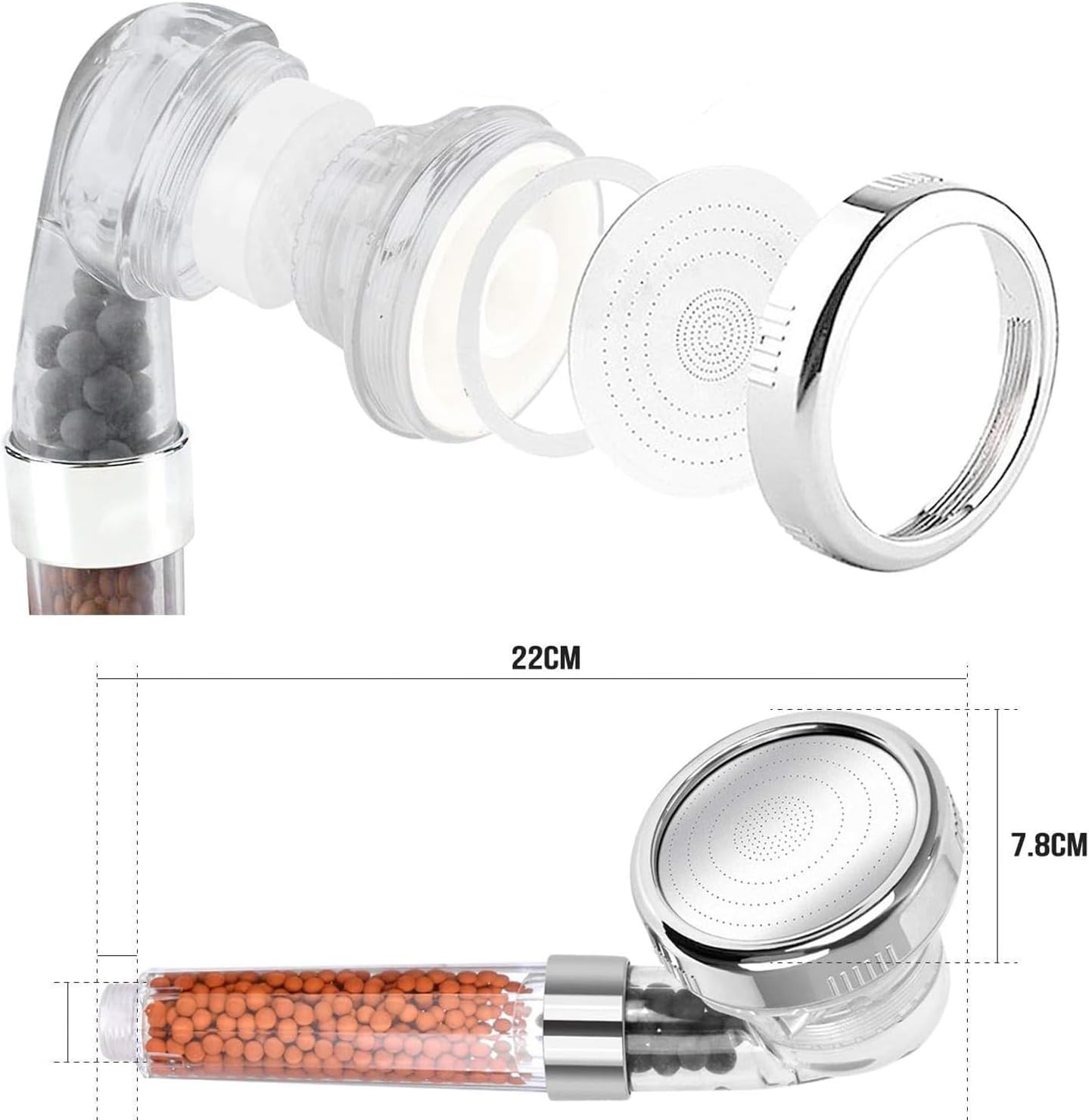 Thumbnail 6 de Magichome Filter Shower Head with 3-Layer Filtration and 3 Modes