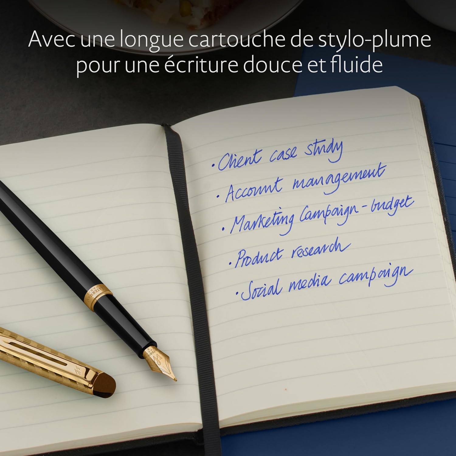 Thumbnail 3 de Waterman Hémisphère Stylo plume Opera Noir et or