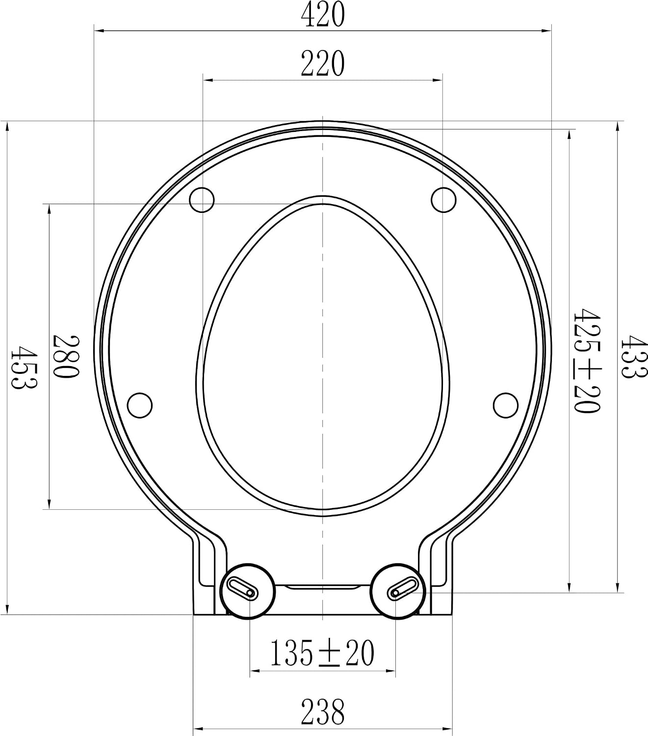 Detalle 2 de Grünblatt WC-Sitz passend für Duravit Starck 1, Duroplast