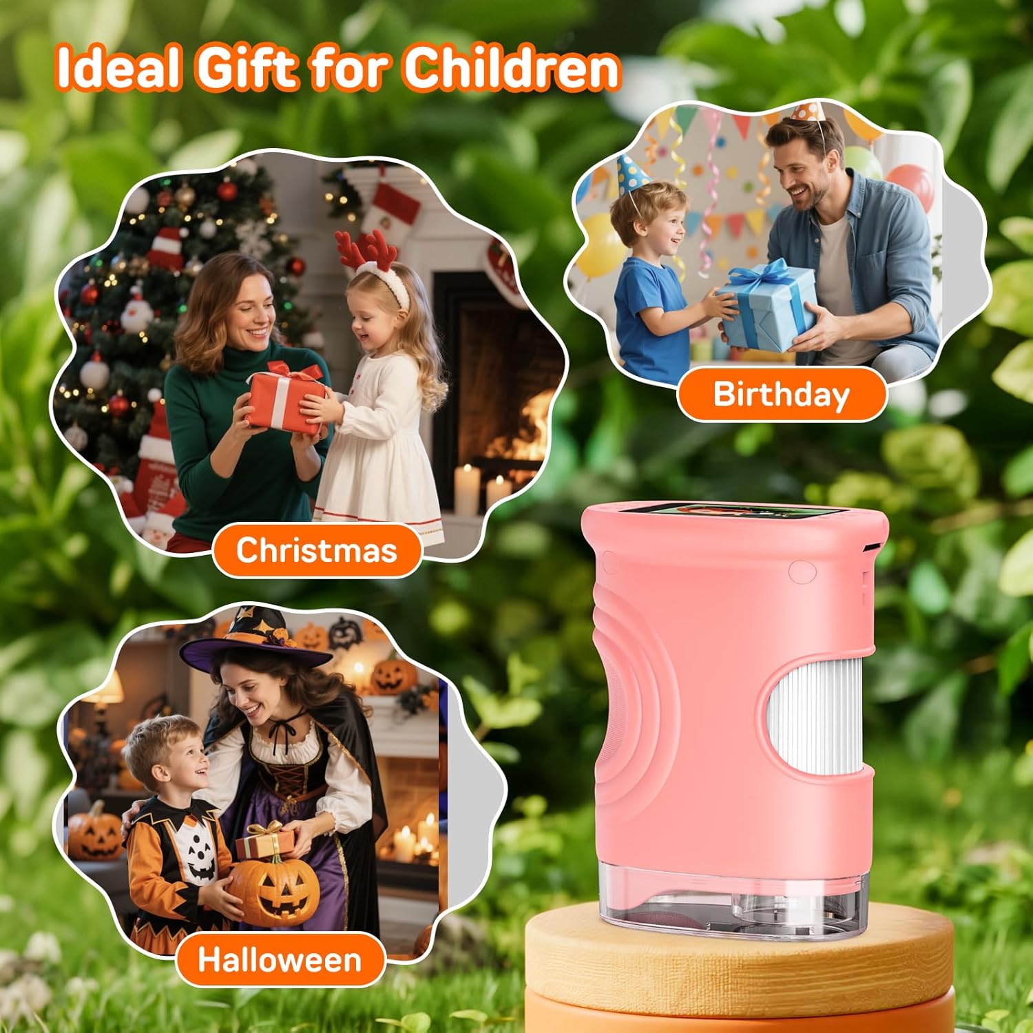 Thumbnail 4 de Ashfly Handy Digital Mikroskop für Kinder (1080P, 2,0" Bildschirm) – 200-fache Vergrößerung, USB‑C, Rosa