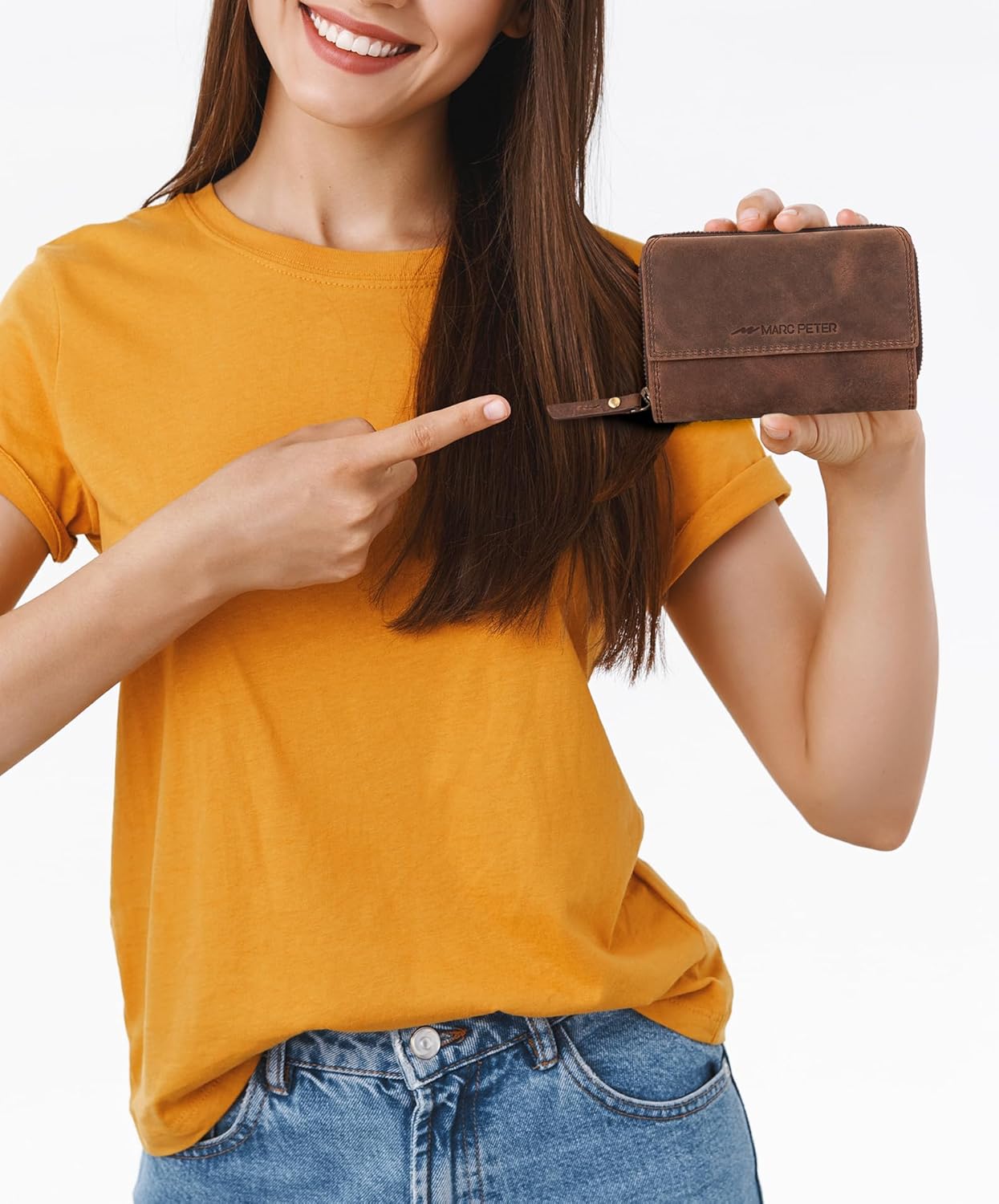 Thumbnail 5 de Marc Peter Rosie Leder Geldbörse 10 x 14 x 4 cm 👛