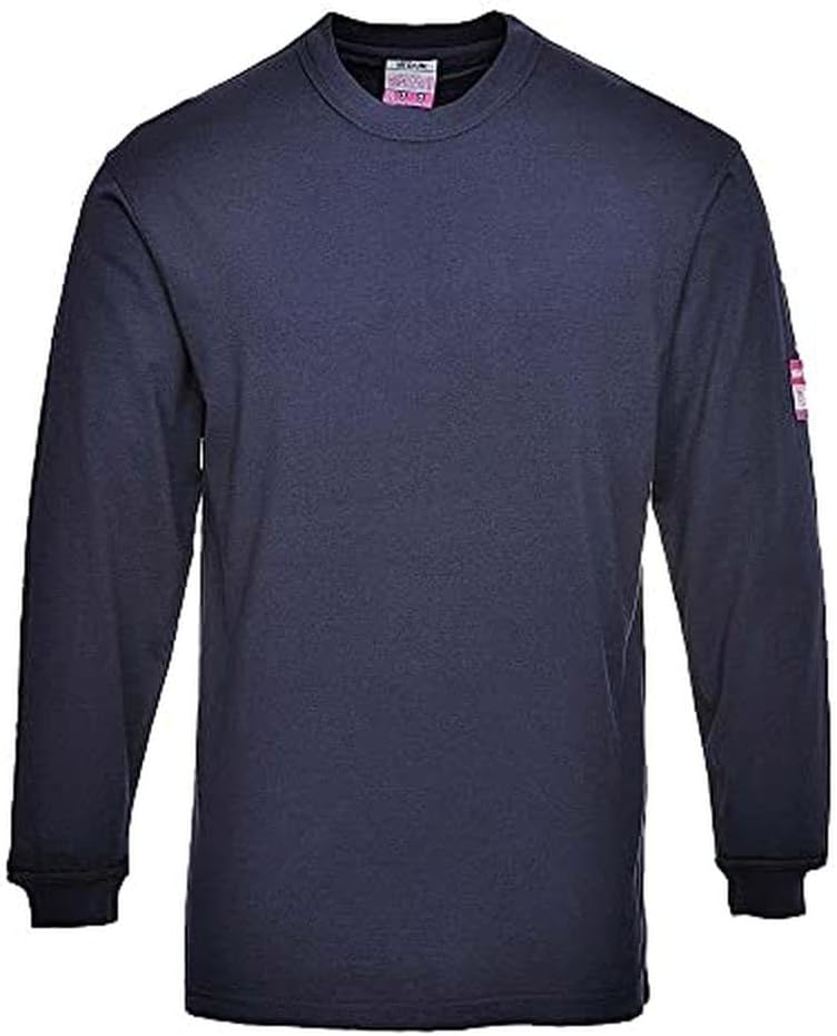 Thumbnail 2 de Portwest T-shirt manches longues flamme résistant et antistatique noir FR11BKRL (taille L)