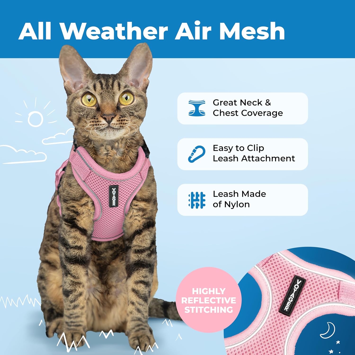 Detalle de Voyager Cat Harness and Leash, Small