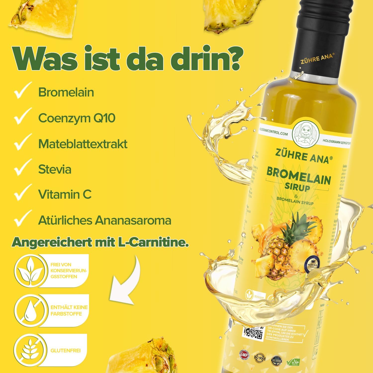 Thumbnail 1 de Zühre Ana® Bromelain Sirup 250 ml 🍯